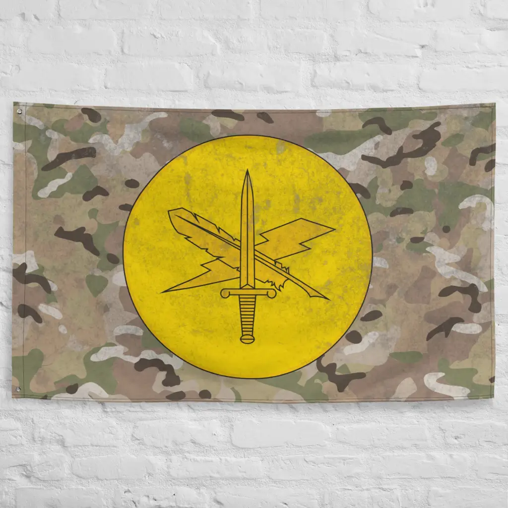 U.S. Army Public Affairs Emblem Logo Indoor Wall Flag - Image 4