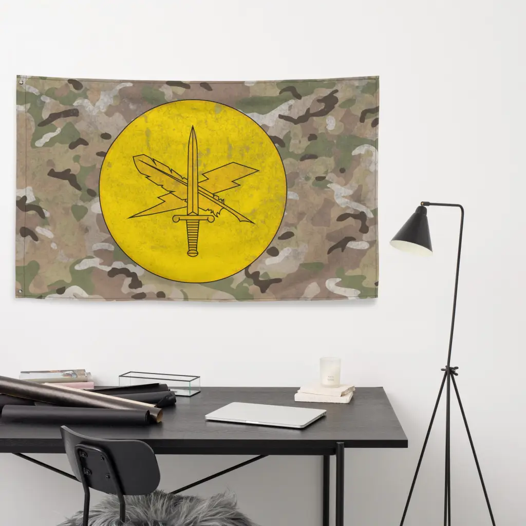U.S. Army Public Affairs Emblem Logo Indoor Wall Flag - Image 5