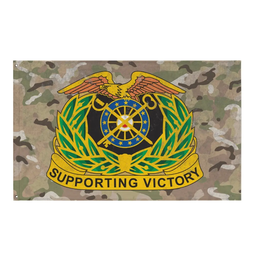 U.S. Army Quartermaster Corps Branch Insignia Indoor Wall Flag