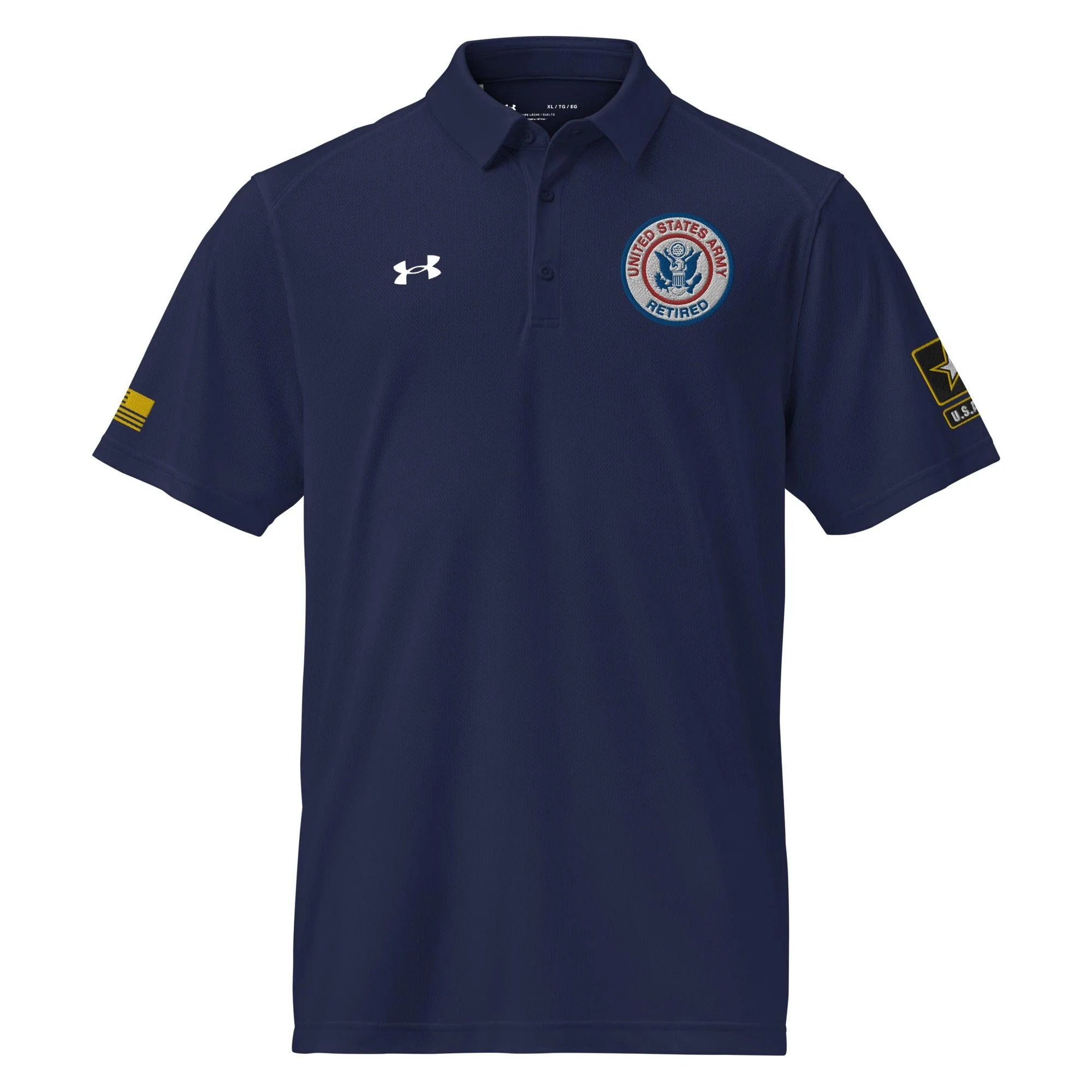 U.S. Army Retired Embroidered Under Armour® Men's Polo - Image 5