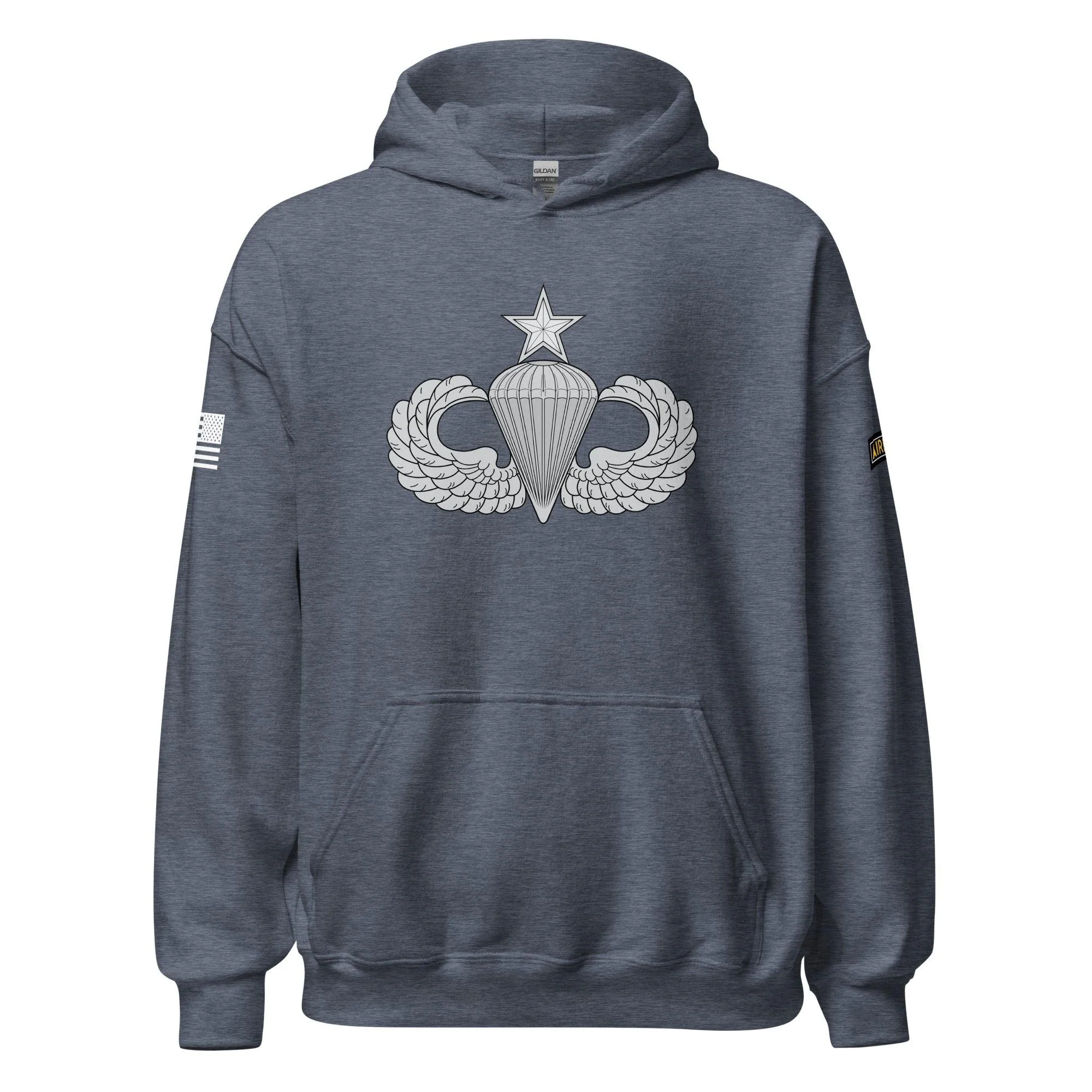 U.S. Army Senior Parachutist Badge Unisex Paratrooper Hoodie - Image 17