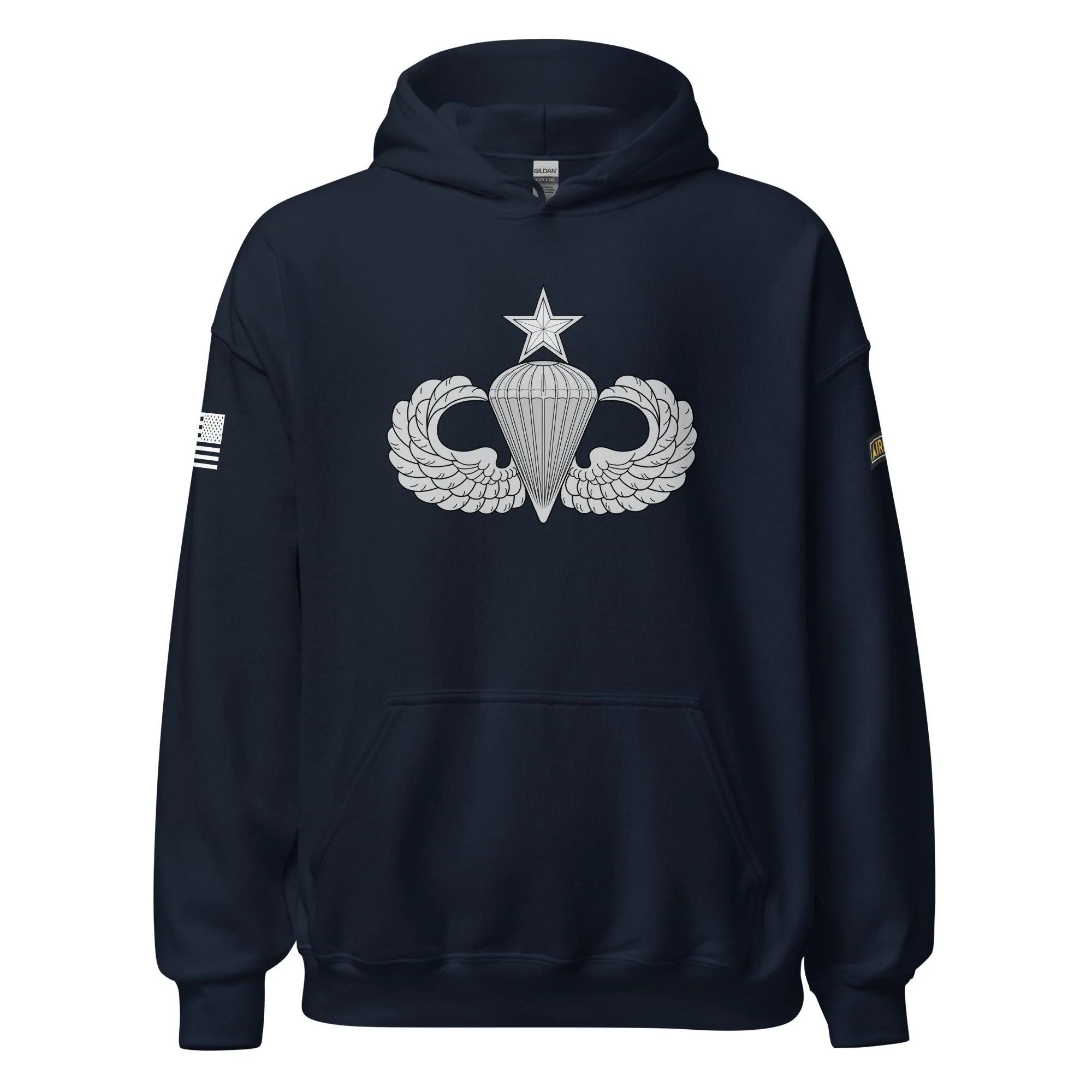 U.S. Army Senior Parachutist Badge Unisex Paratrooper Hoodie - Image 5