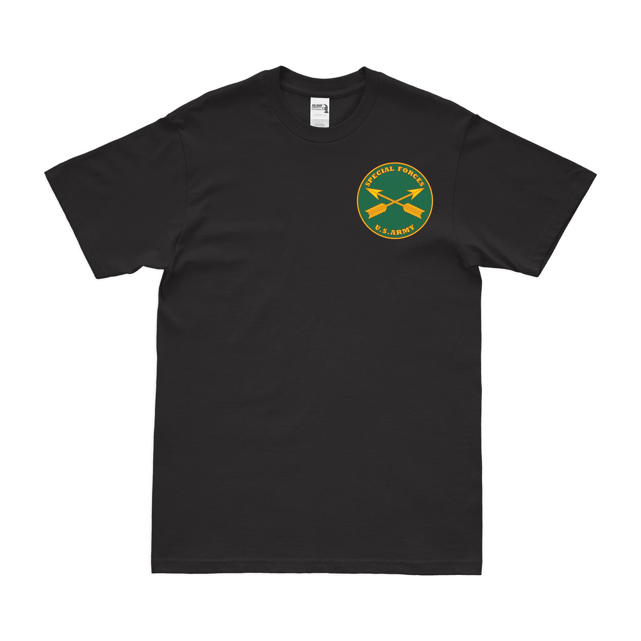 U.S. Army Special Forces Branch Plaque Left Chest Logo T-Shirt