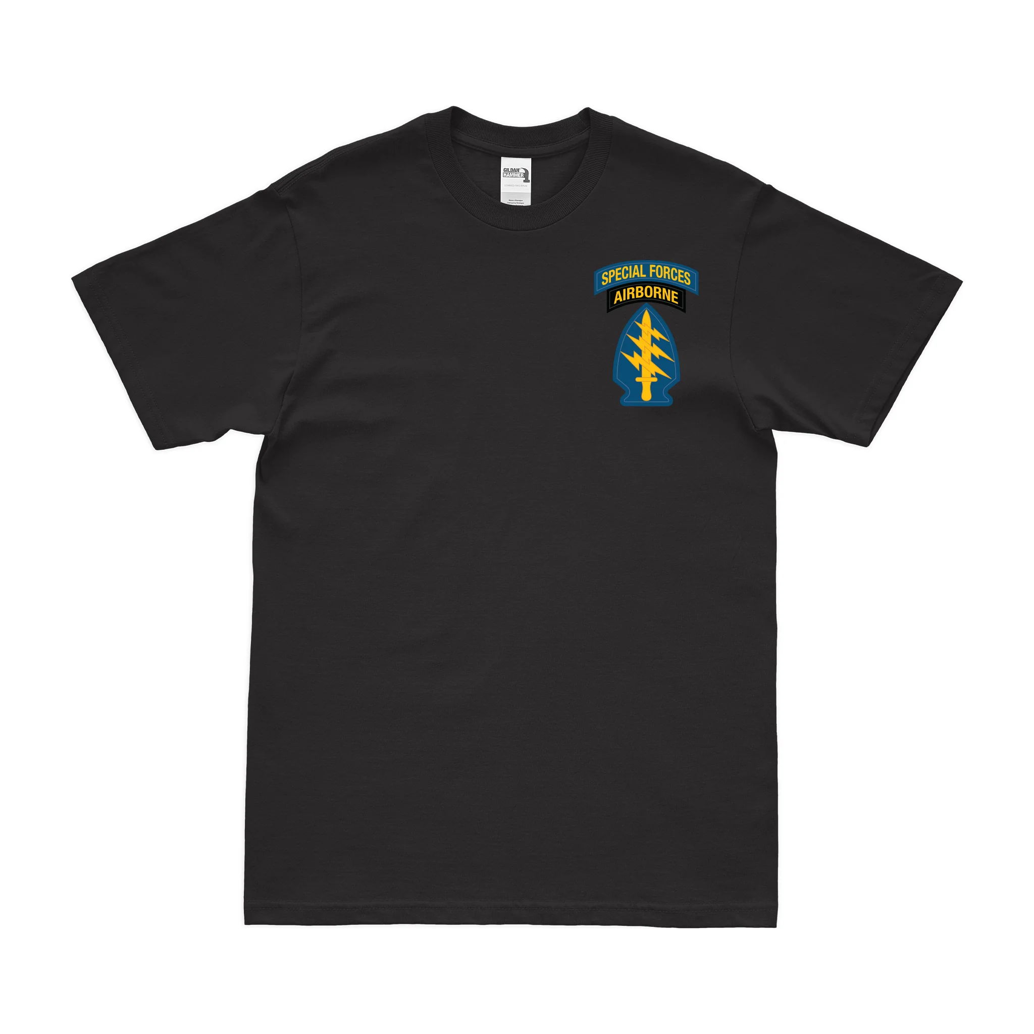 U.S. Army Special Forces Tab Emblem Left Chest T-Shirt
