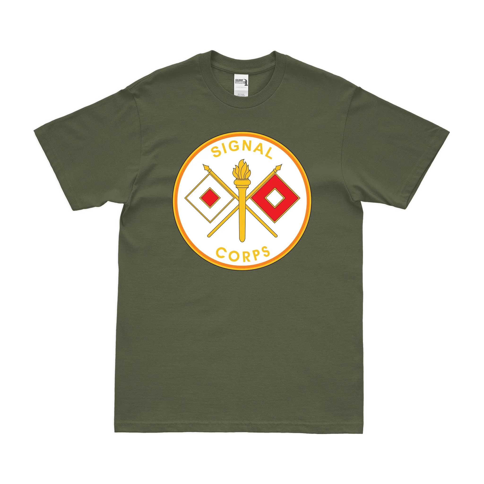 U.S. Army Signal Corps 'USASC' Branch Plaque T-Shirt - Image 2