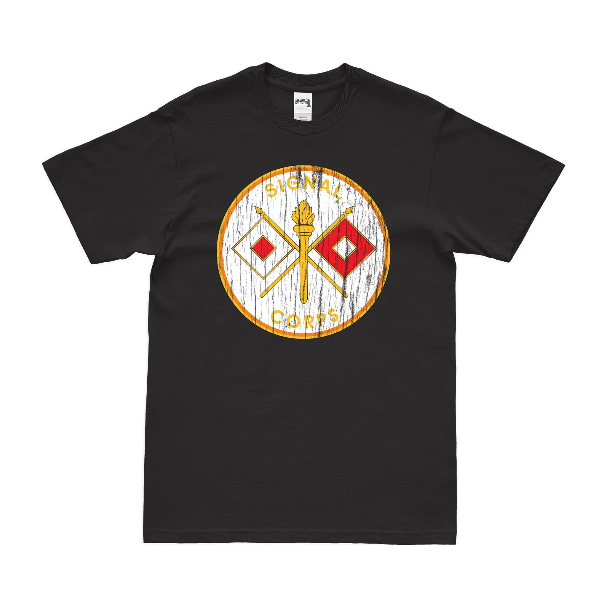 U.S. Army Signal Corps 'USASC' Branch Plaque T-Shirt - Image 3