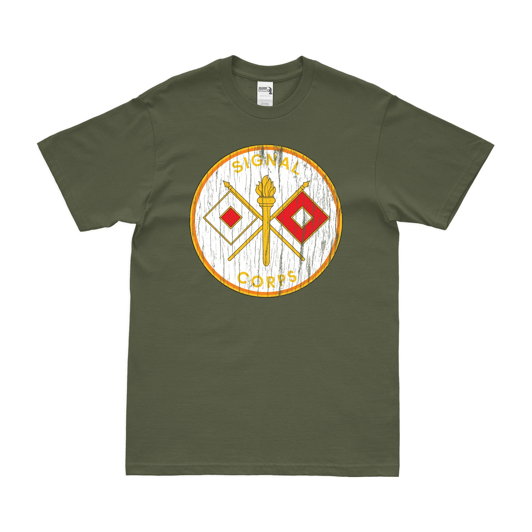 U.S. Army Signal Corps 'USASC' Branch Plaque T-Shirt - Image 4