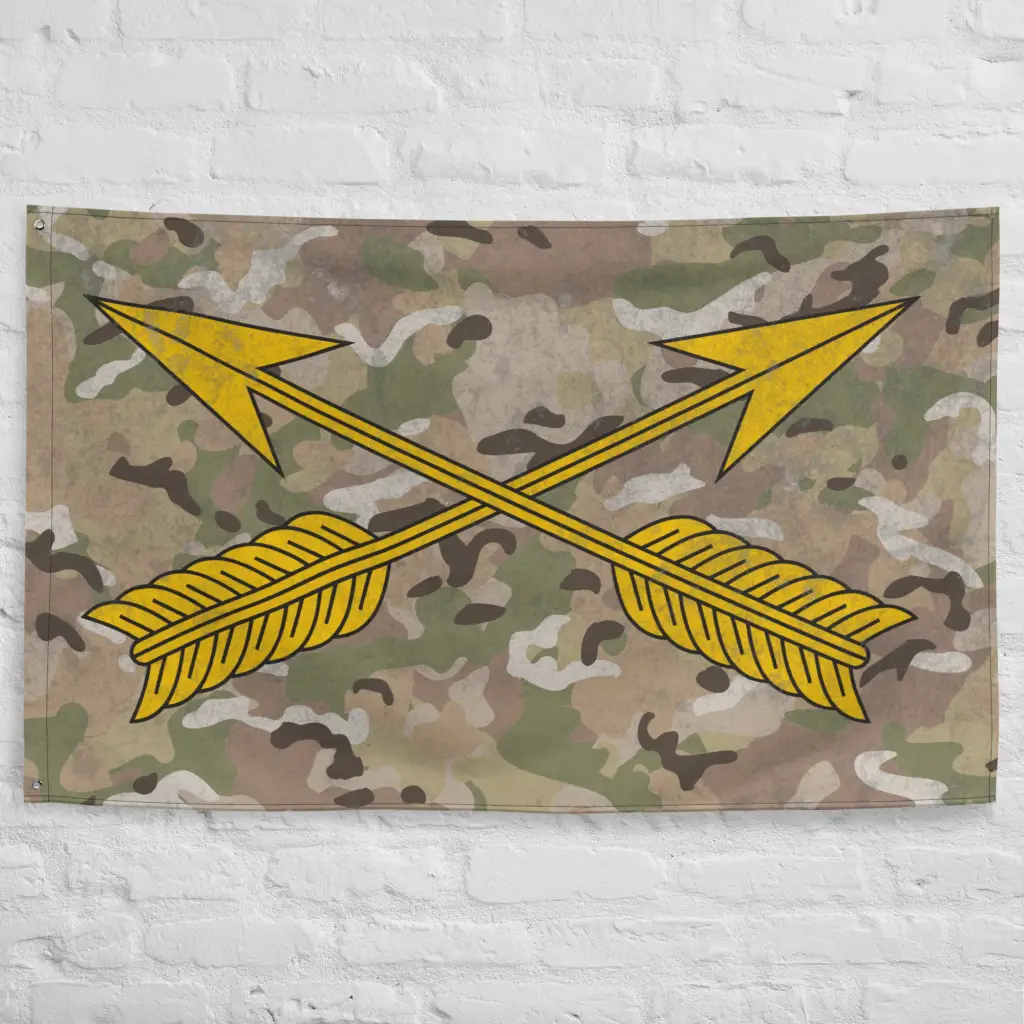 U.S. Army Special Forces Emblem OCP Camo Indoor Wall Flag - Image 4