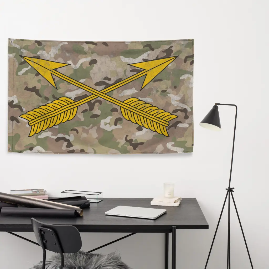 U.S. Army Special Forces Emblem OCP Camo Indoor Wall Flag - Image 5
