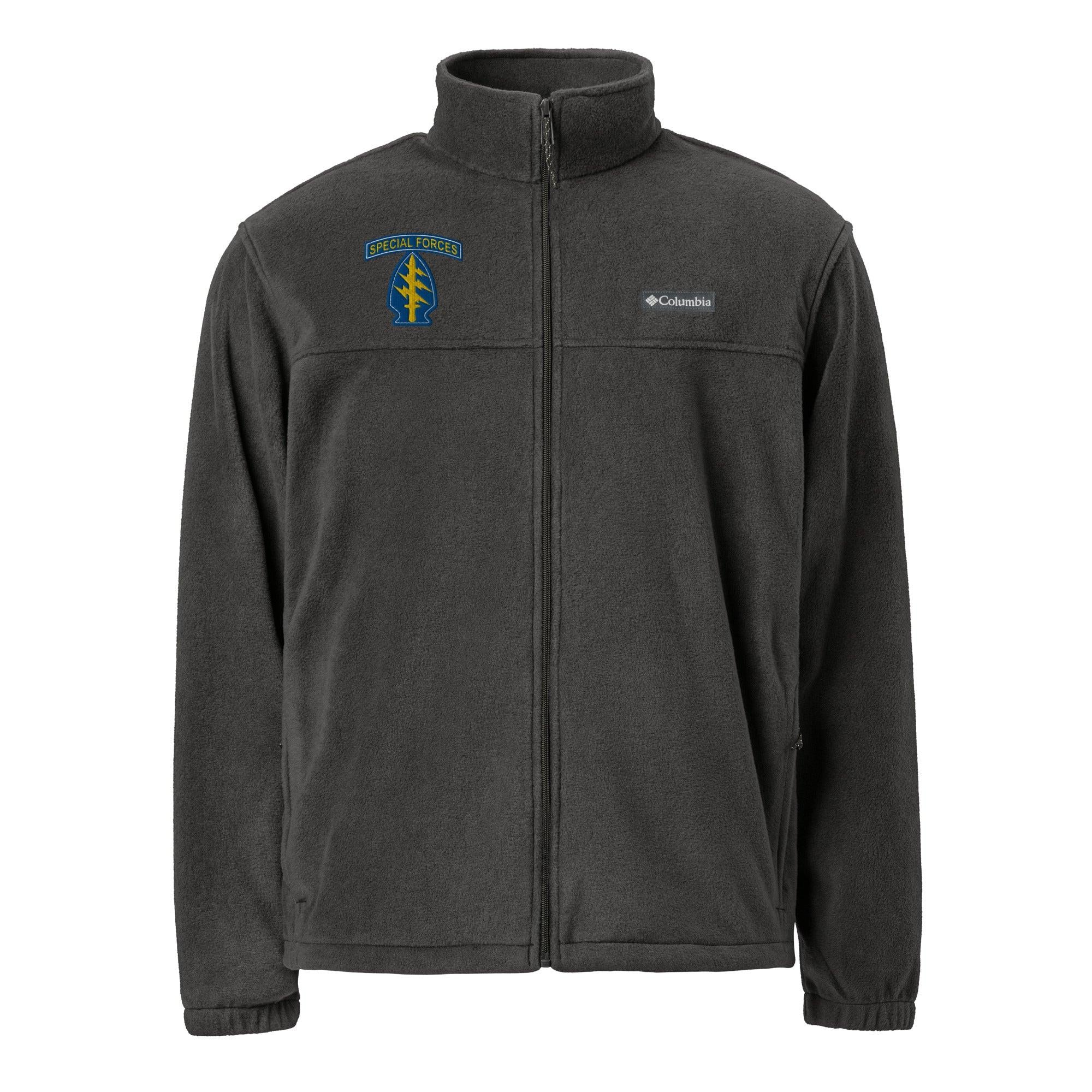 U.S. Army Special Forces Embroidered Unisex Columbia® Fleece Jacket - Image 7