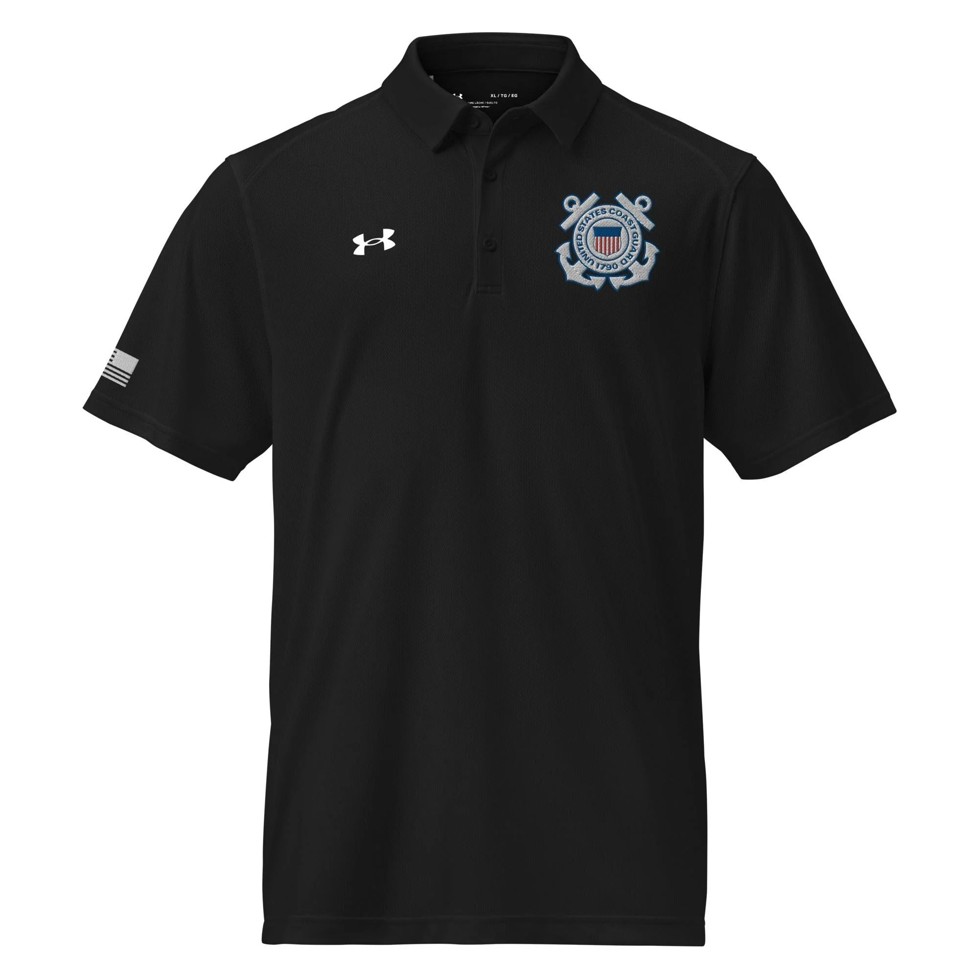 U.S. Coast Guard Embroidered Under Armour® Men's Polo - Image 5