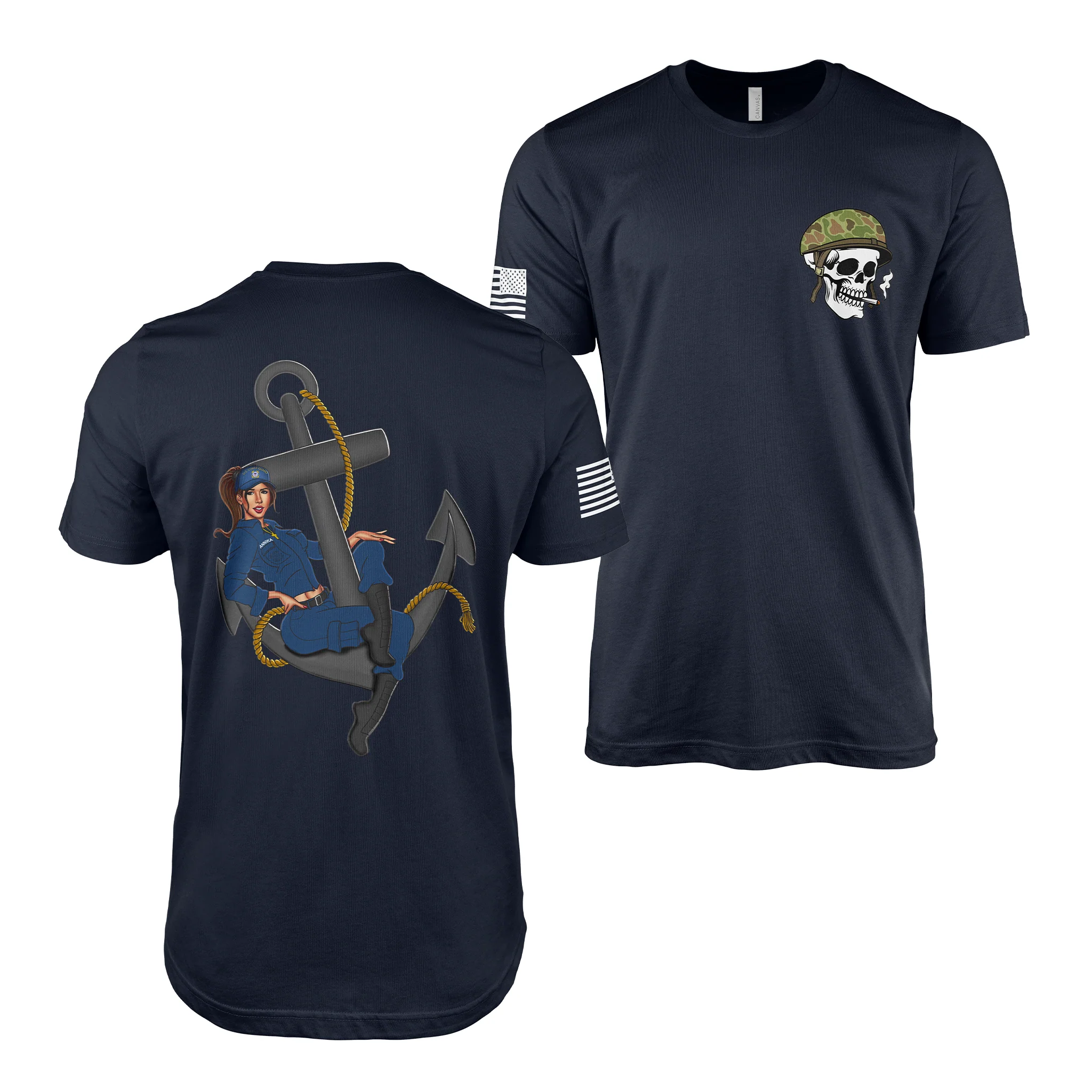 U.S. Coast Guard Pin-Up Girl Annika T-Shirt