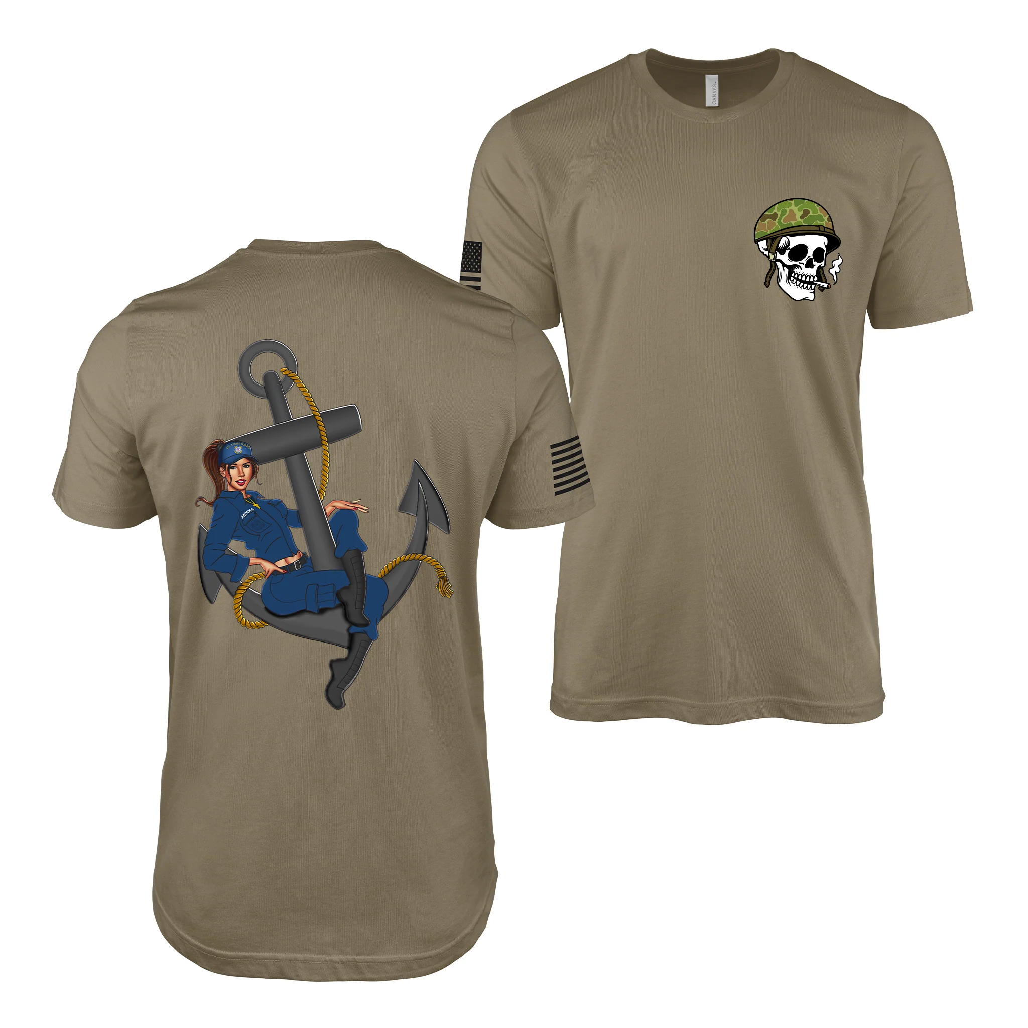 U.S. Coast Guard Pin-Up Girl Annika T-Shirt - Image 4