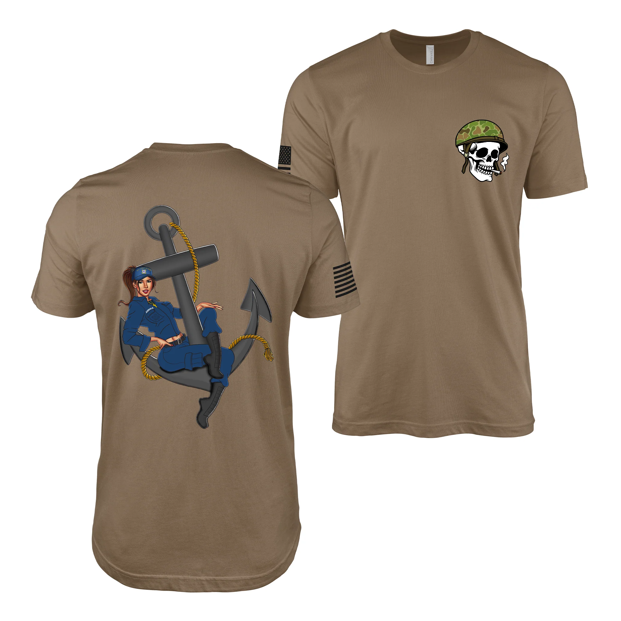 U.S. Coast Guard Pin-Up Girl Annika T-Shirt - Image 5