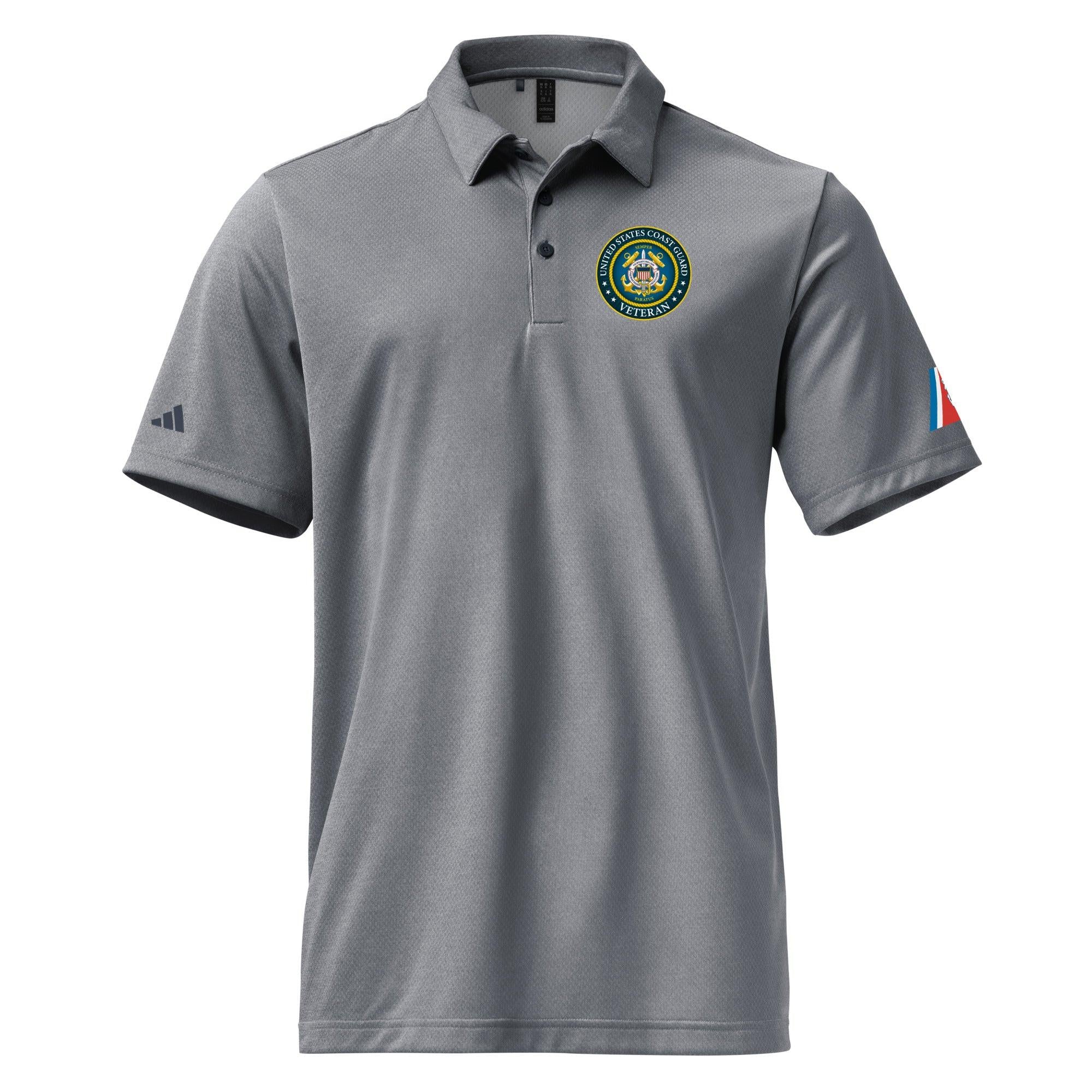 U.S. Coast Guard Veteran Adidas® Polo Shirt - Image 5