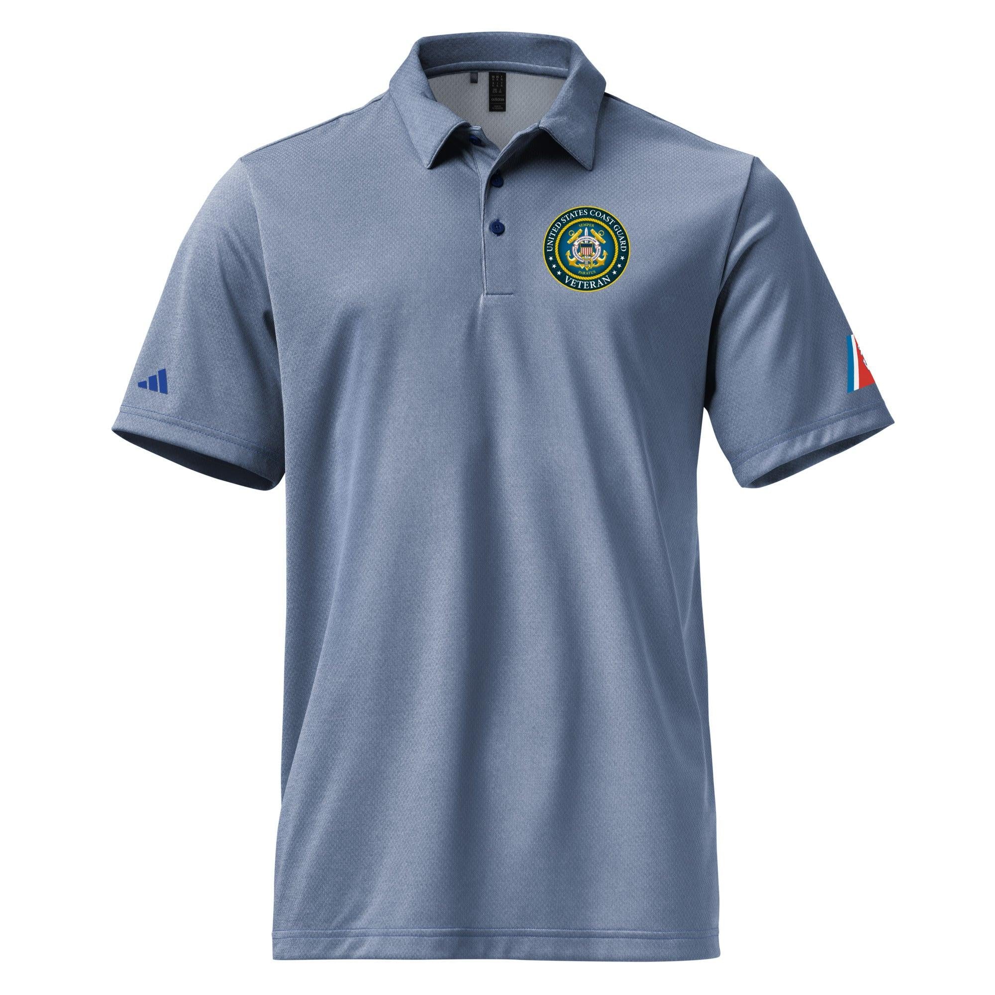 U.S. Coast Guard Veteran Adidas® Polo Shirt - Image 9
