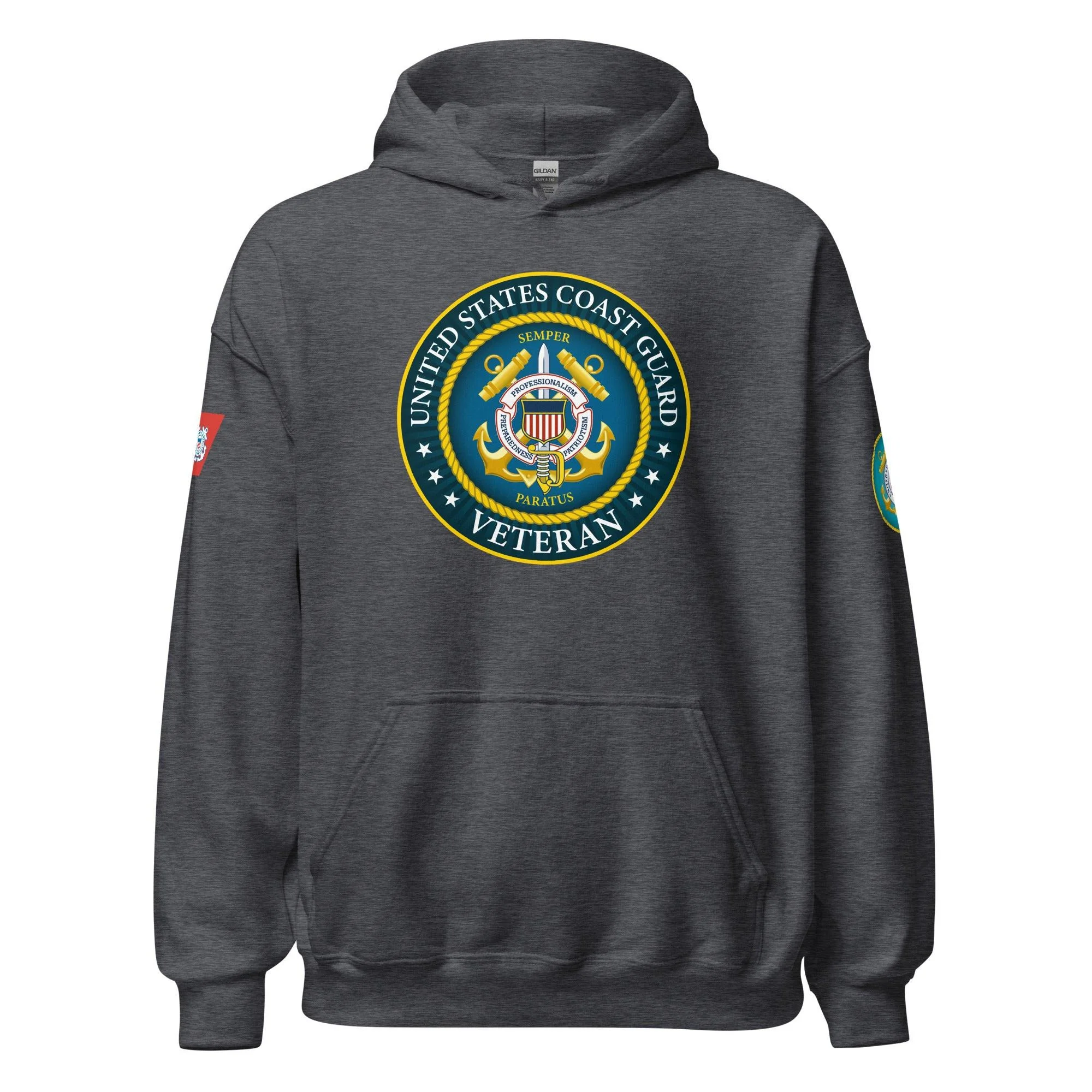 U.S. Coast Guard Veteran Unisex Hoodie - Image 7