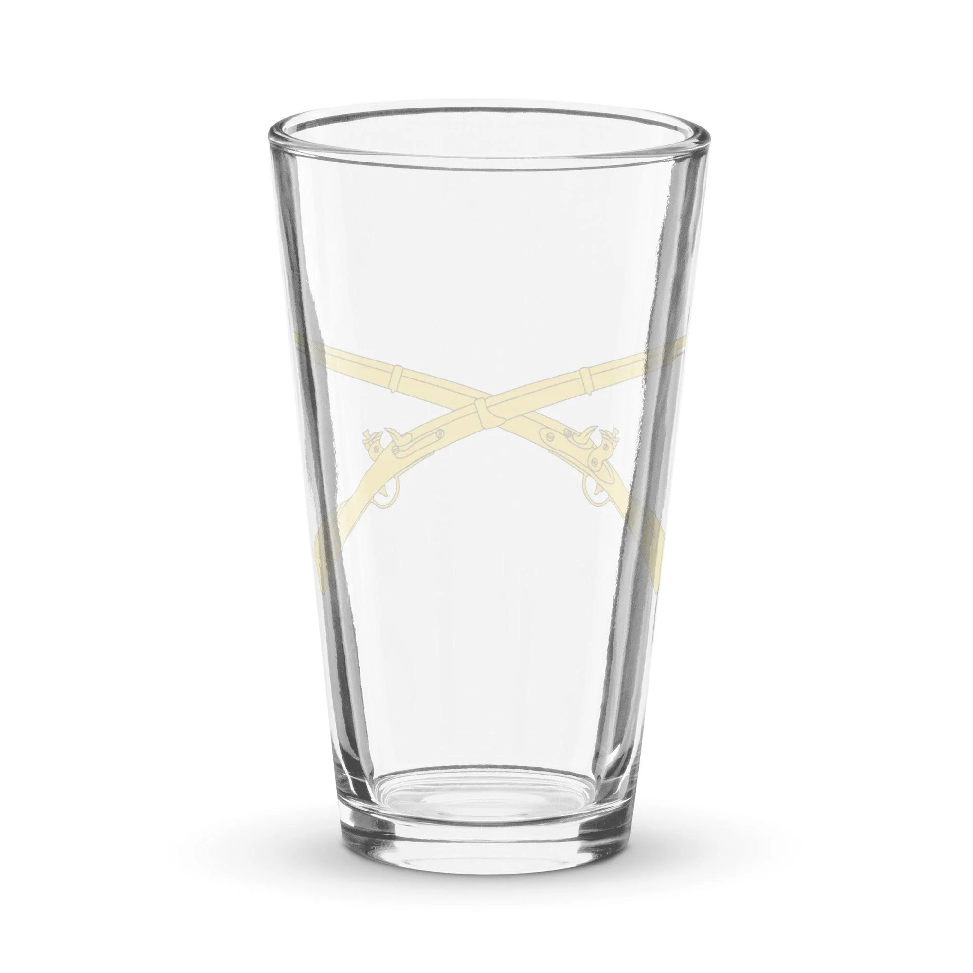 U.S. Infantry Crossed Rifles Beer Pint Glass - Image 2
