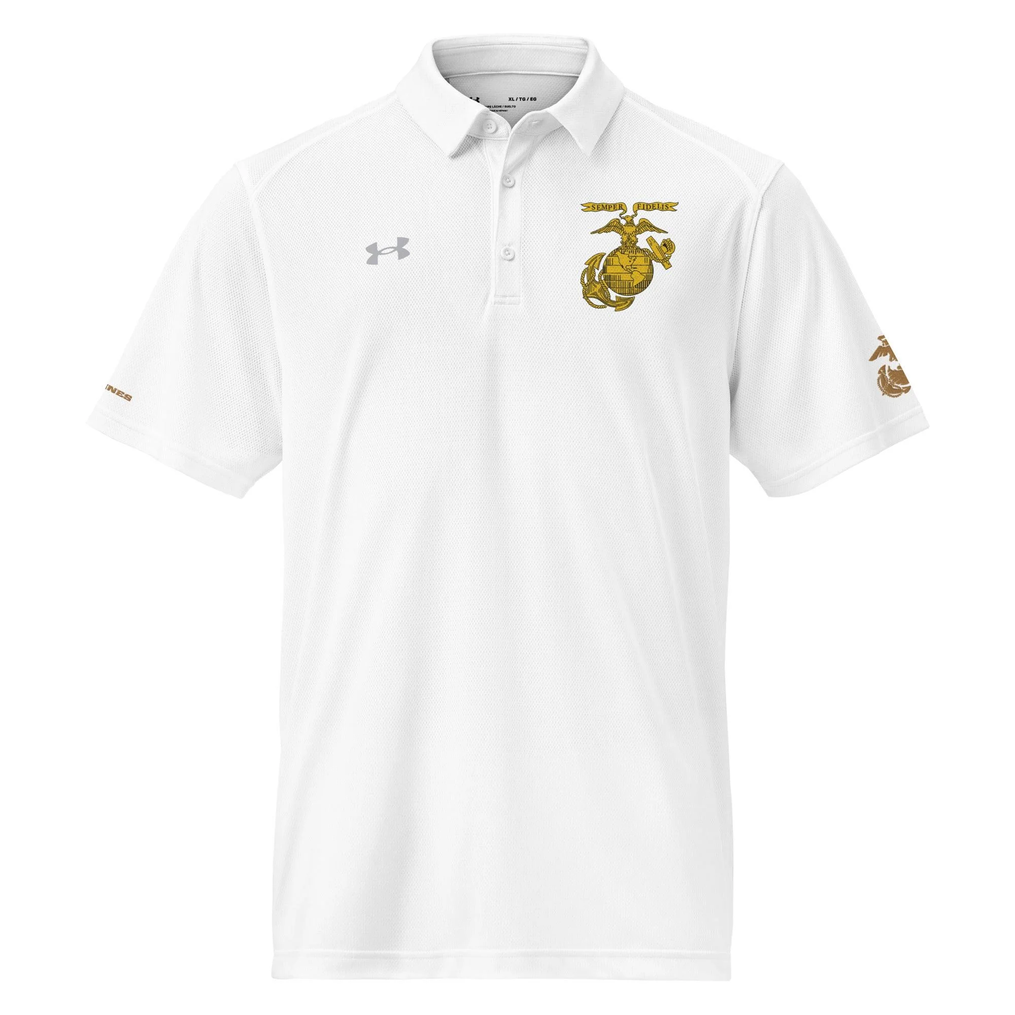 U.S. Marine Corps 1936 EGA Embroidered Under Armour® Men's Polo - Image 16