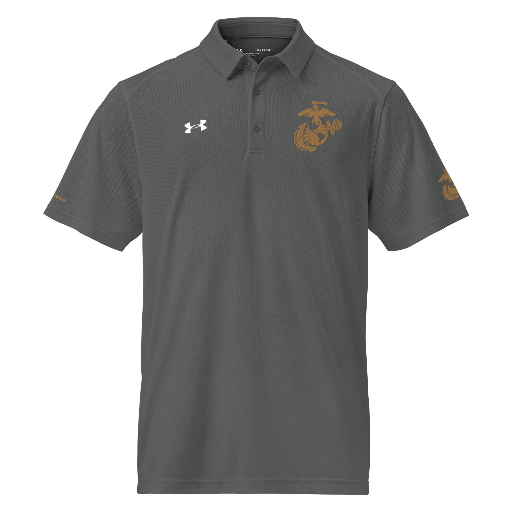U.S. Marine Corps Modern EGA Embroidered Under Armour® Men's Polo - Image 11