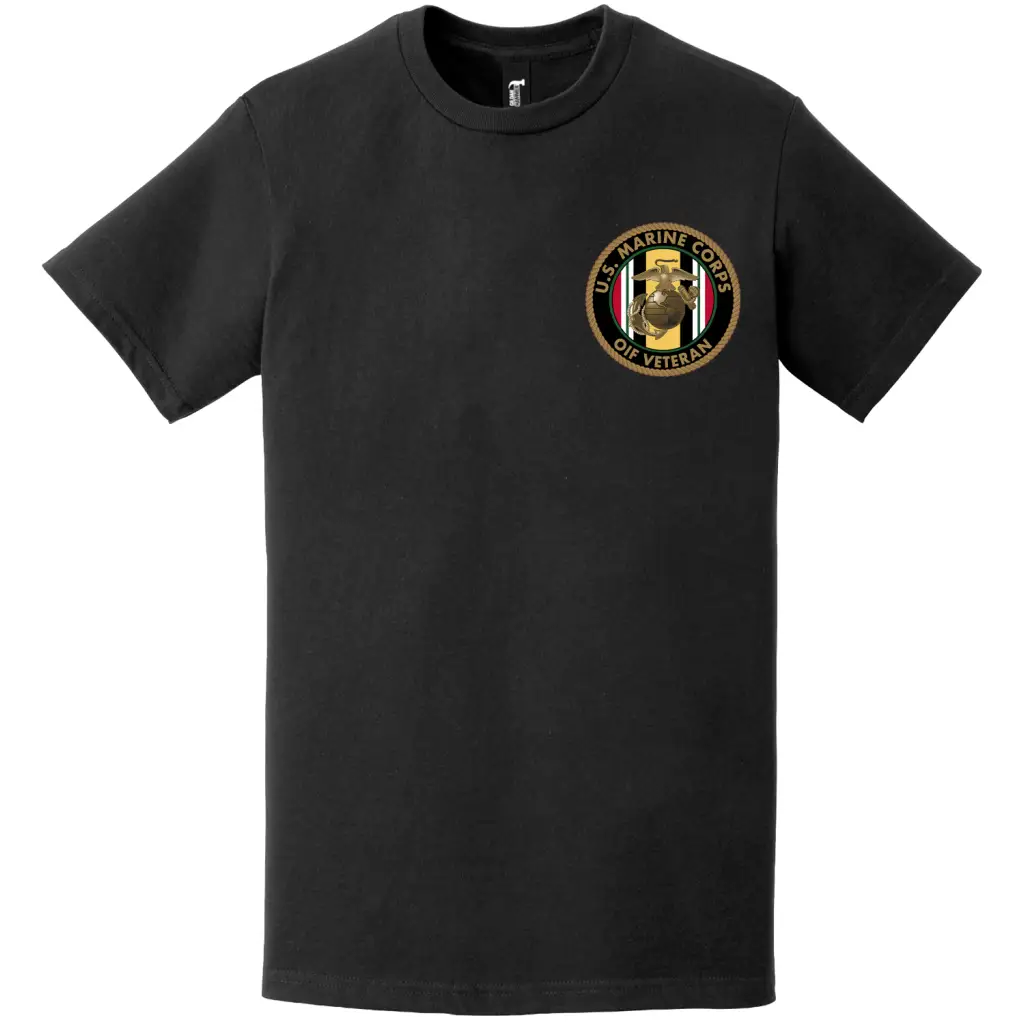 U.S. Marine Corps OIF Veteran Left Chest T-Shirt