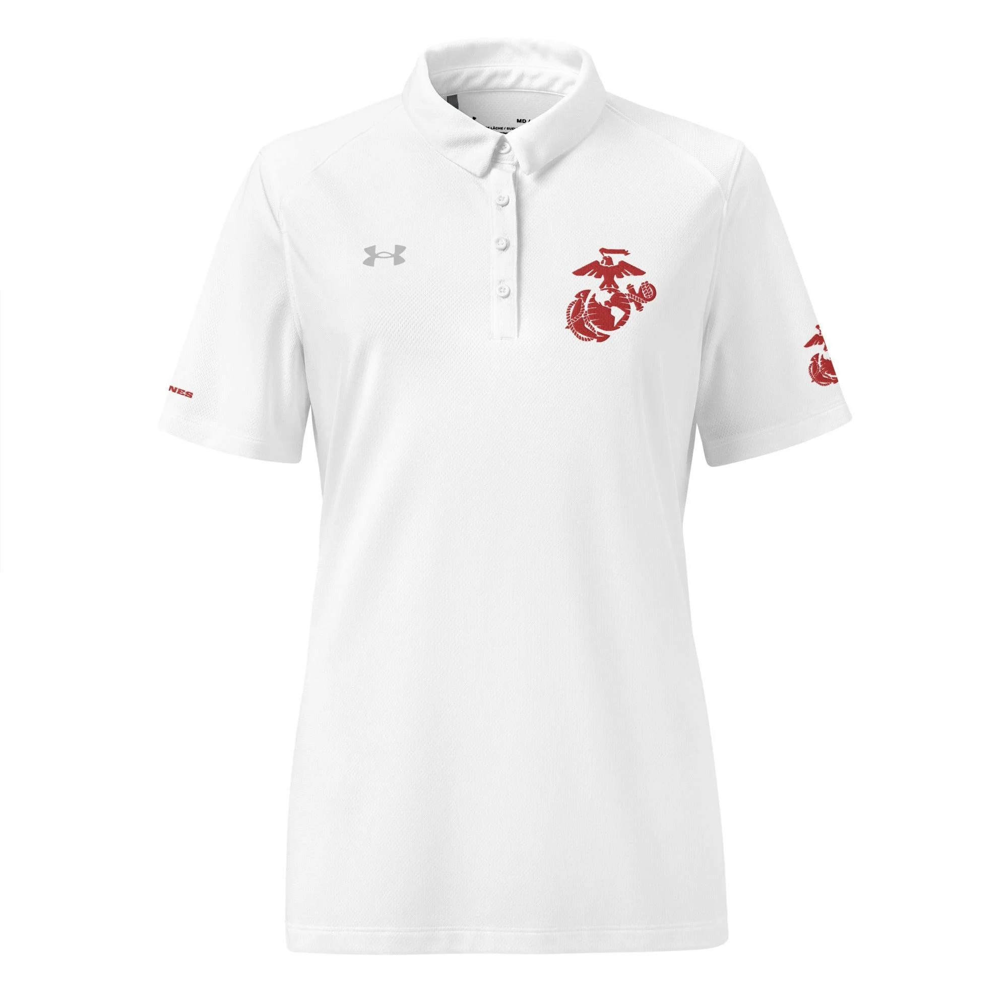 U.S. Marine Corps Red EGA Embroidered Under Armour® Women's Polo - Image 13
