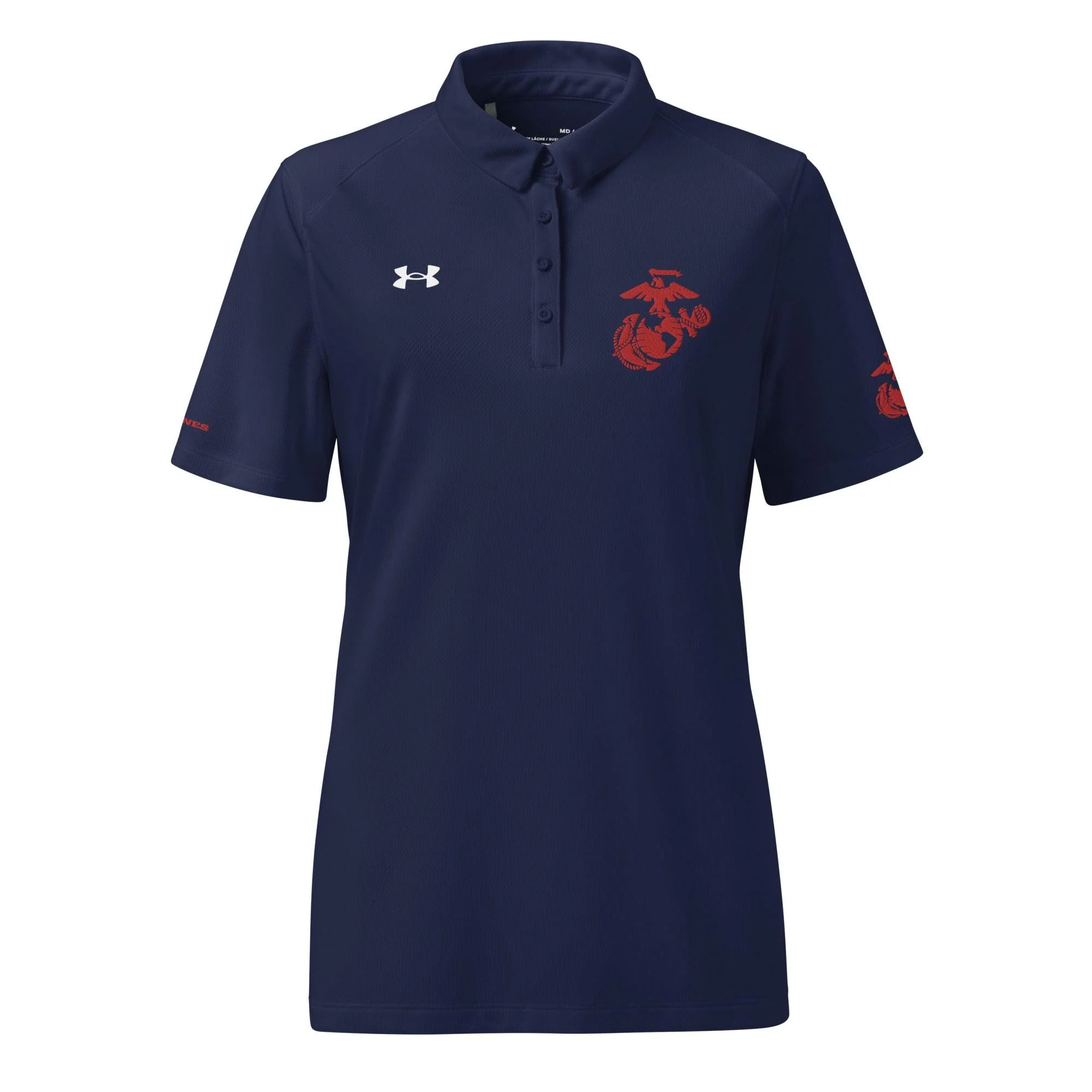 U.S. Marine Corps Red EGA Embroidered Under Armour® Women's Polo - Image 5