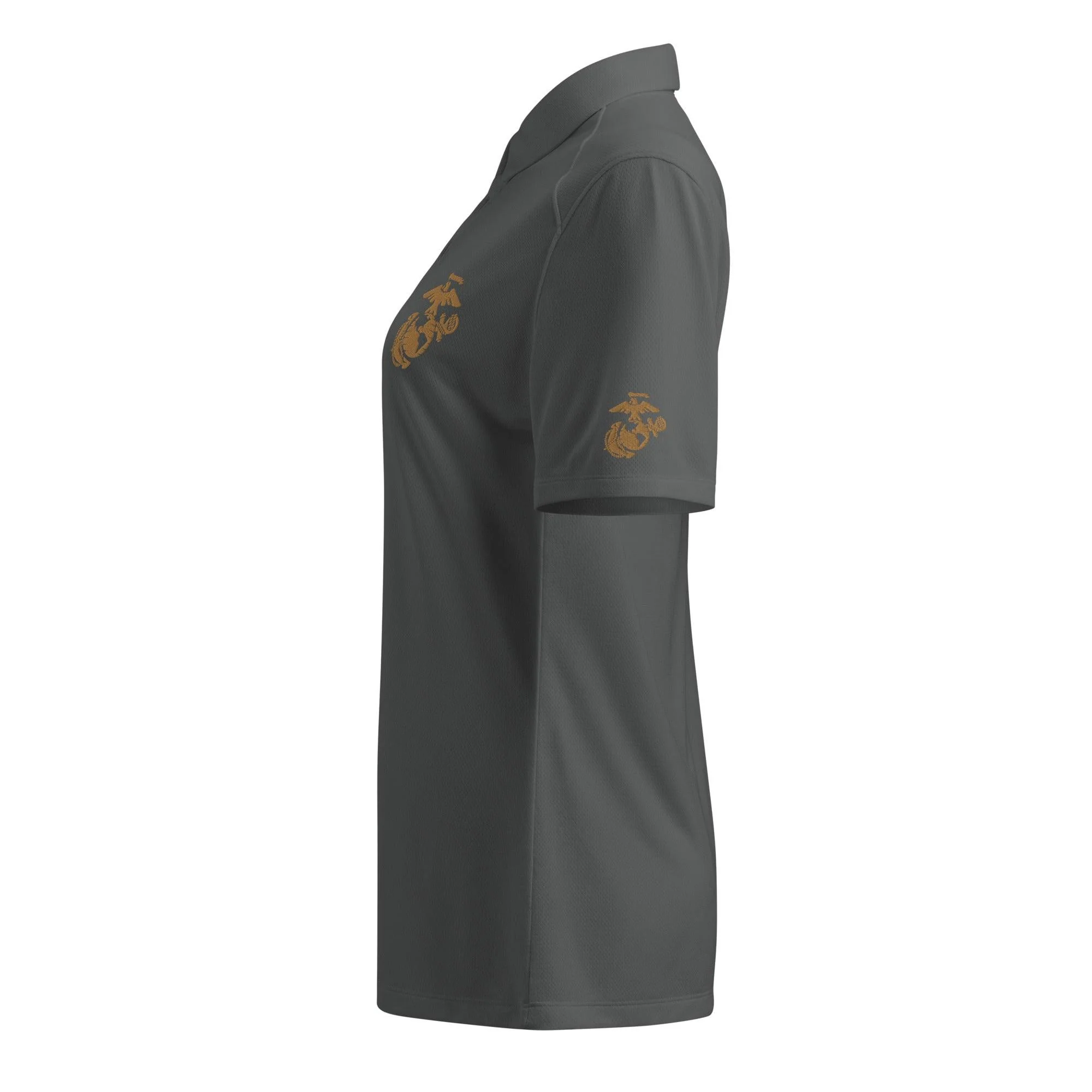 U.S. Marine Corps Tan EGA Embroidered Under Armour® Women's Polo - Image 10