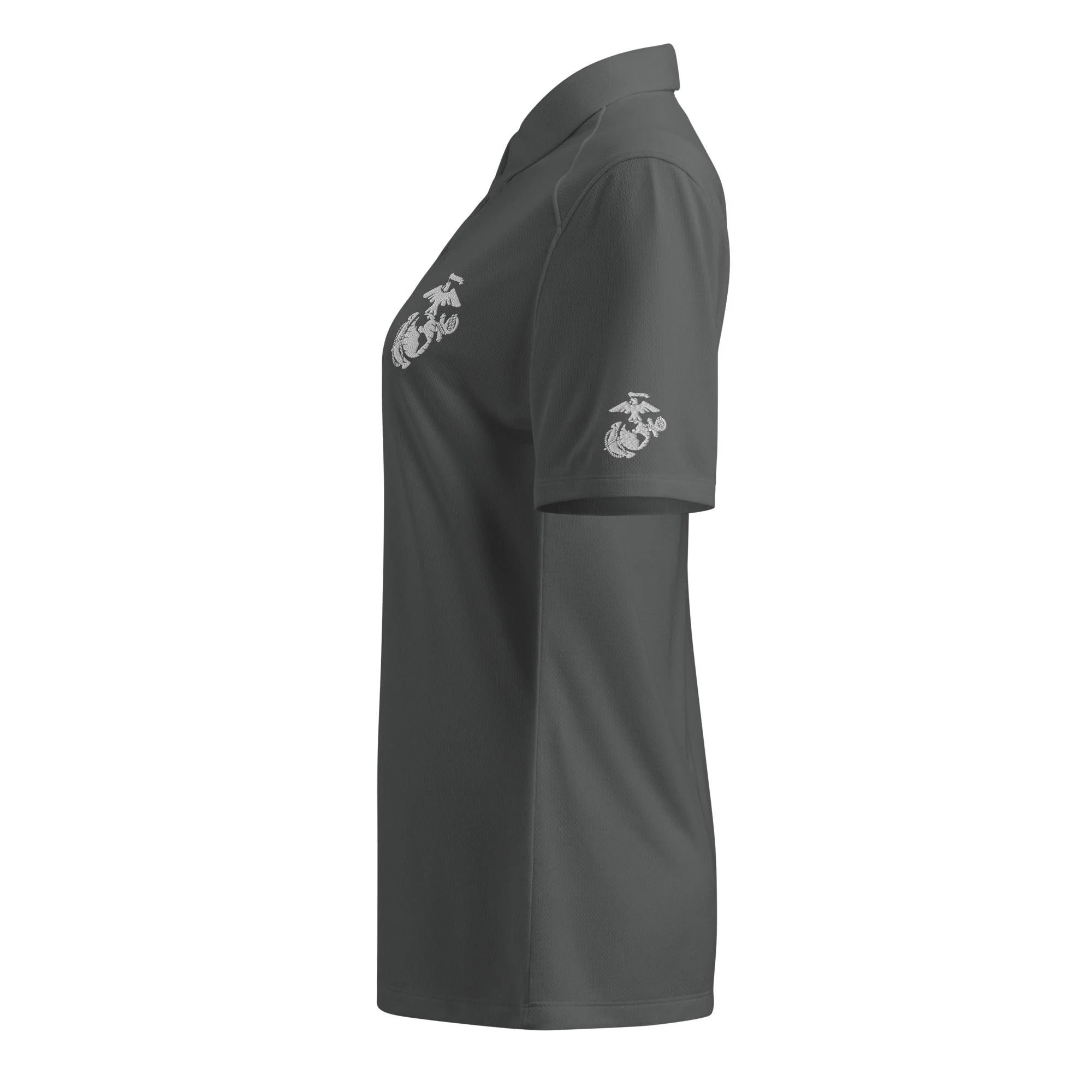 U.S. Marine Corps White EGA Embroidered Under Armour® Women's Polo - Image 10