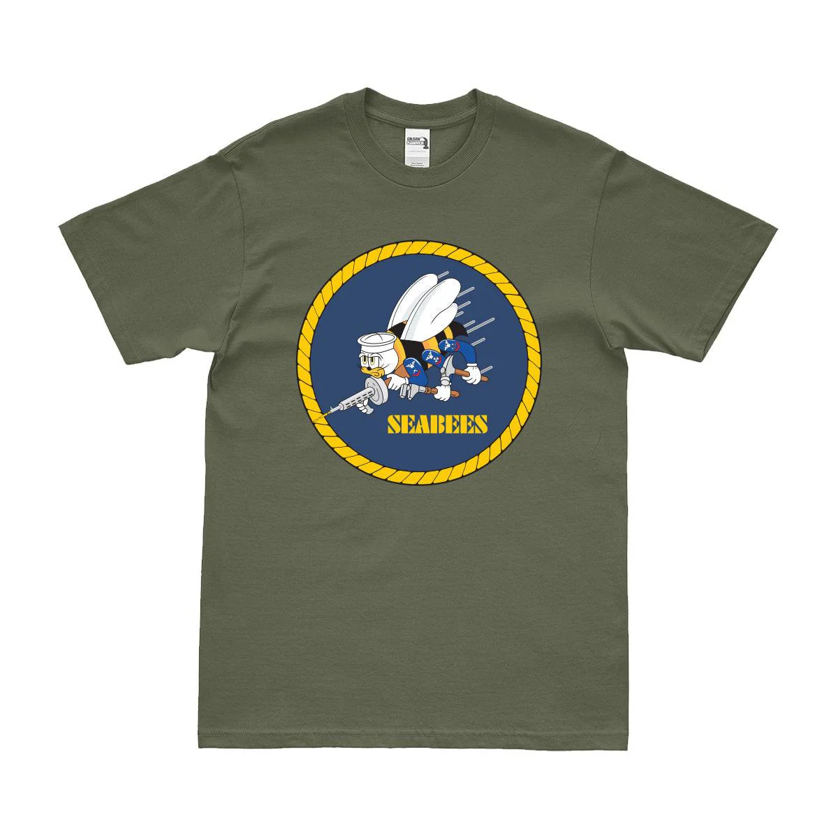 U.S. Navy Seabees 'Can Do' Logo Emblem T-Shirt - Image 2
