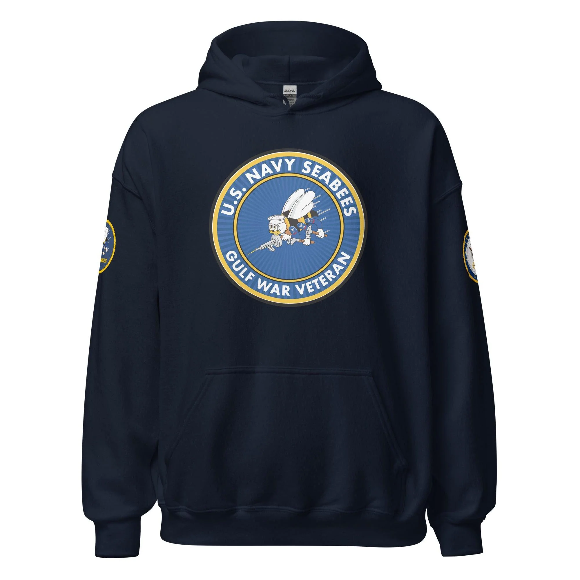 U.S. Navy Seabees Gulf War Veteran Unisex Hoodie - Image 5