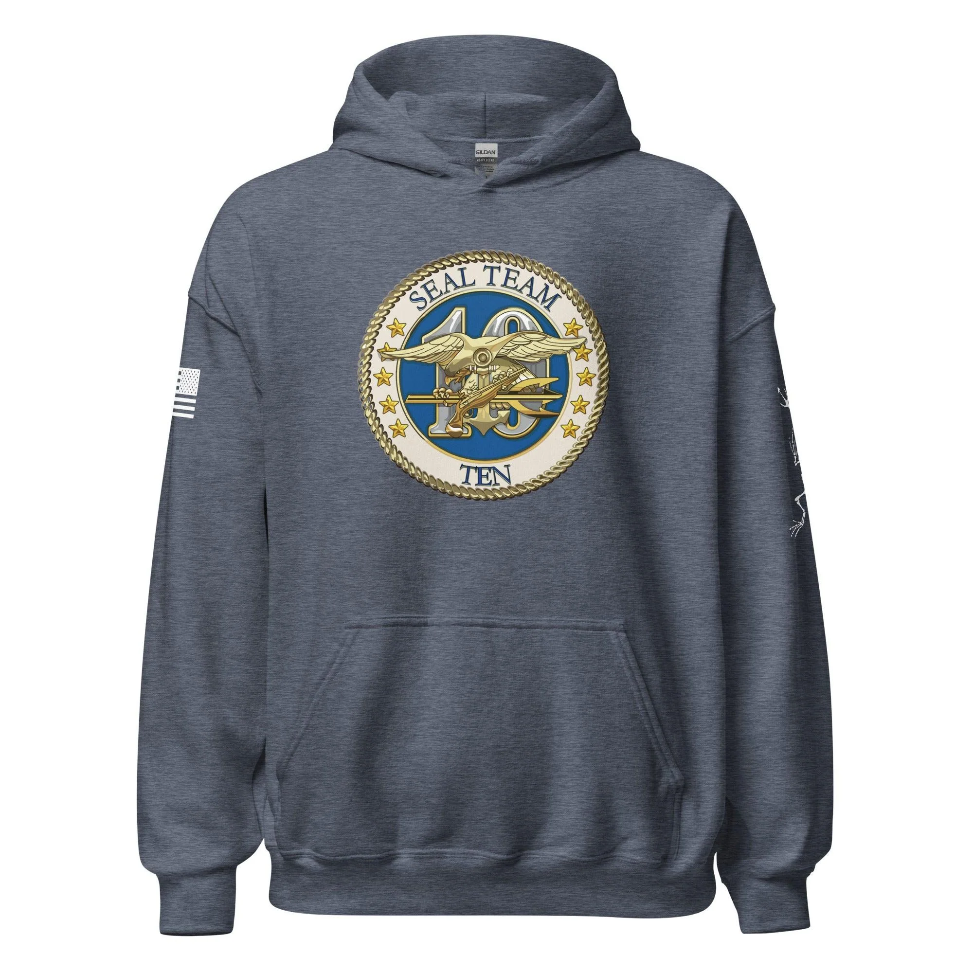 U.S. Navy SEAL Team 10 Frogman Unisex Hoodie - Image 17