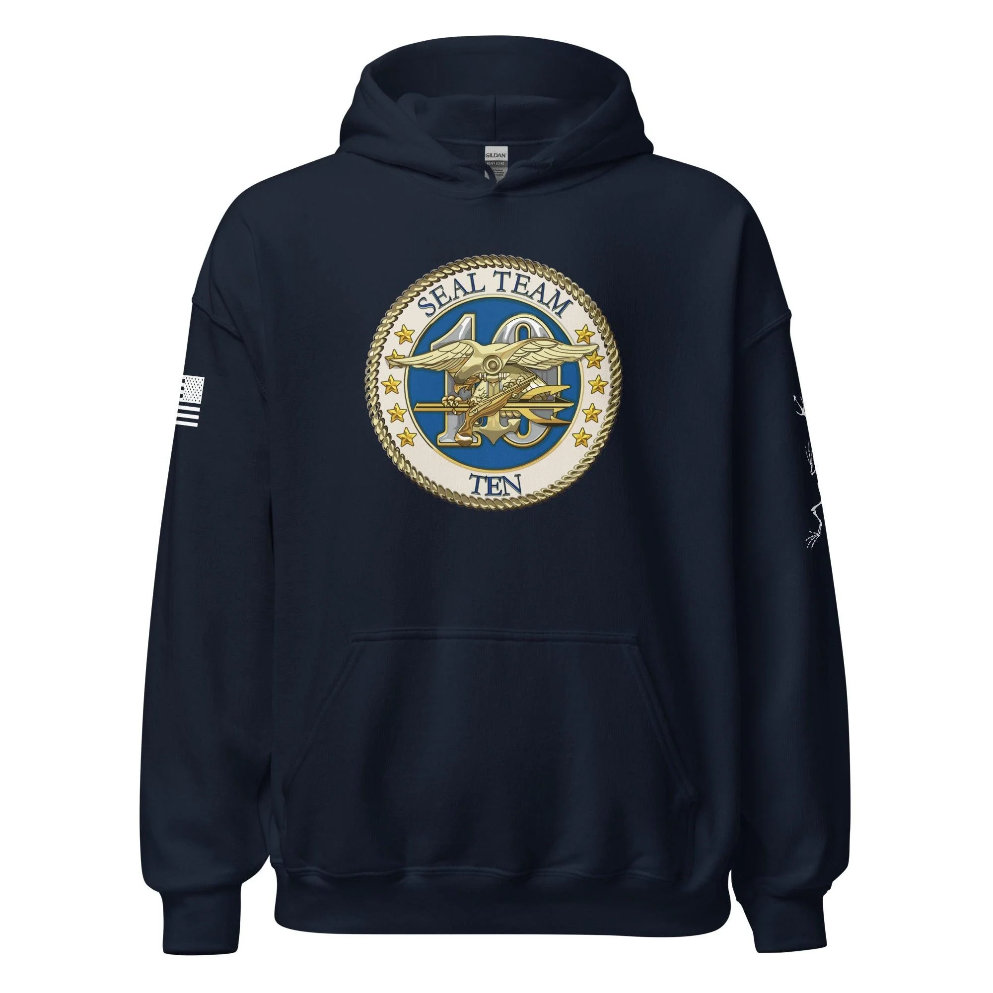 U.S. Navy SEAL Team 10 Frogman Unisex Hoodie - Image 5