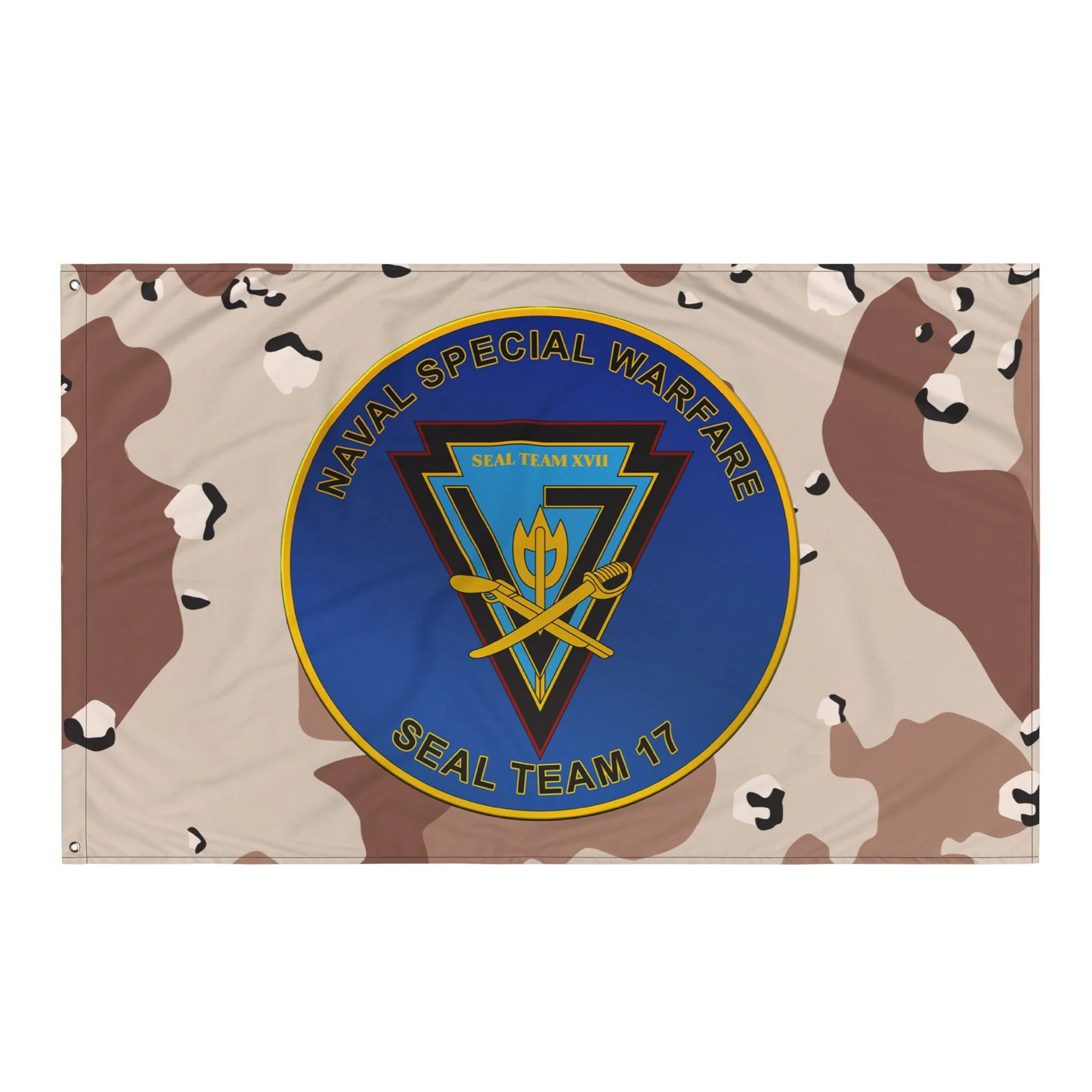 U.S. Navy SEAL Team 17 NSW Chocolate-Chip Camo Flag
