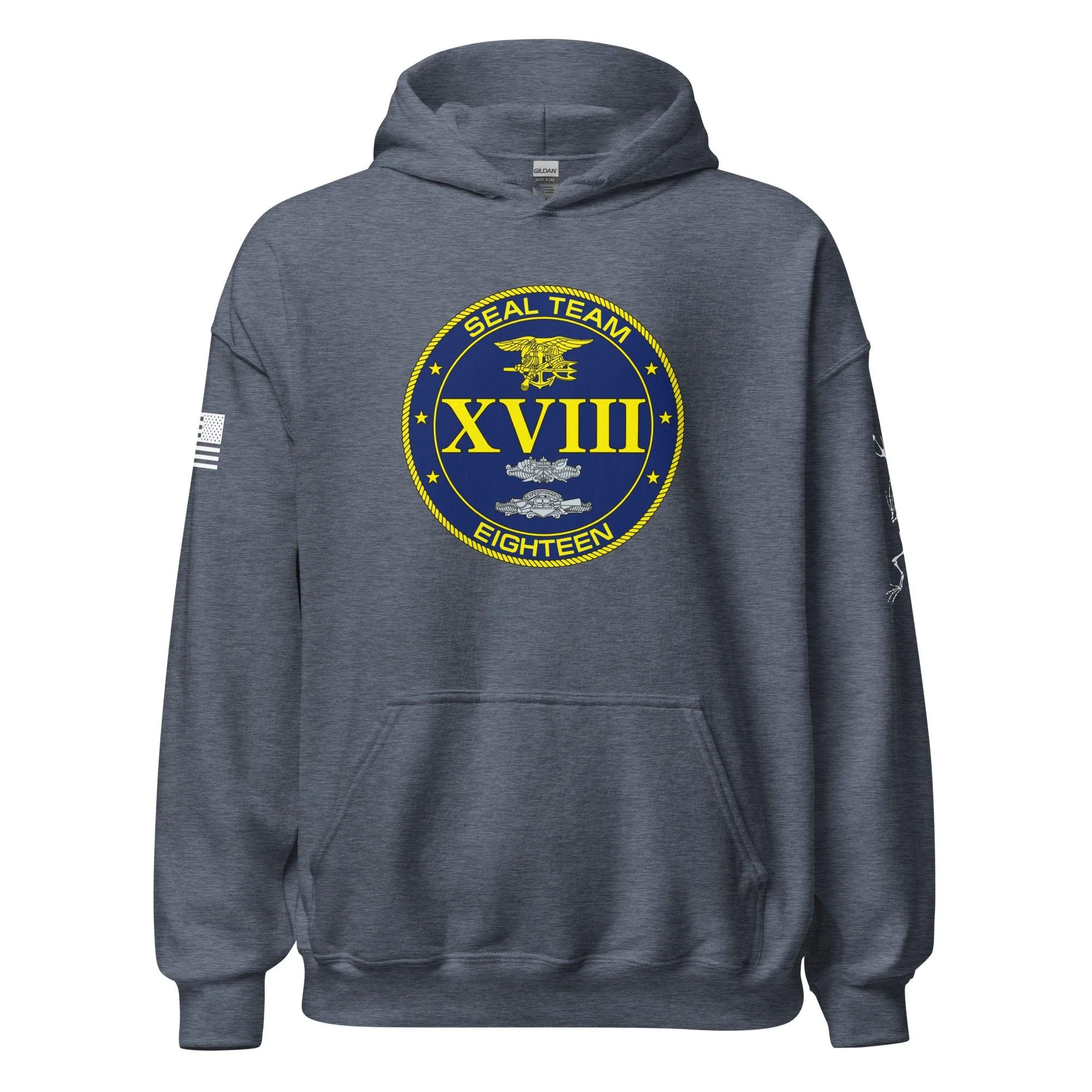 U.S. Navy SEAL Team 18 Frogman Unisex Hoodie - Image 17