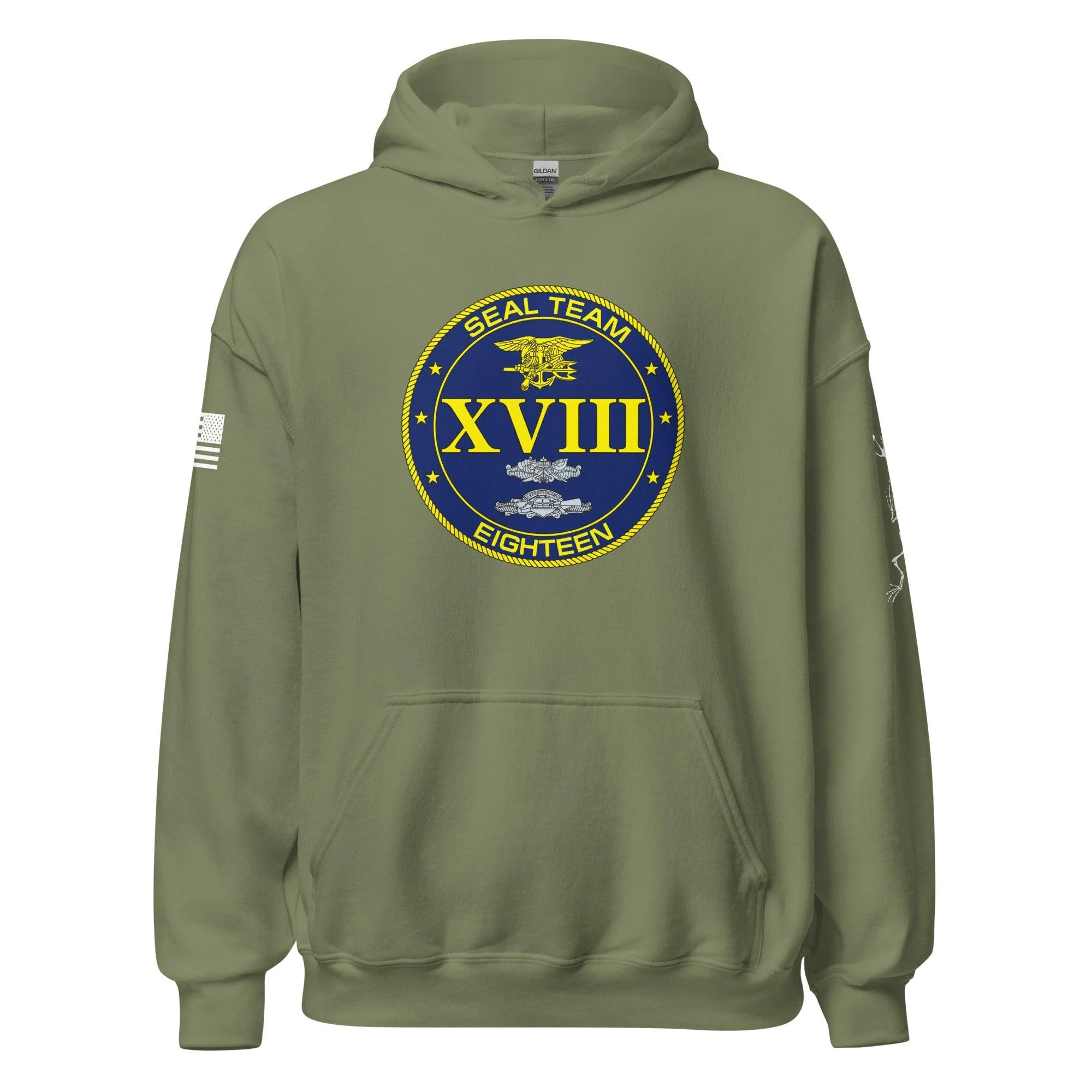 U.S. Navy SEAL Team 18 Frogman Unisex Hoodie - Image 21