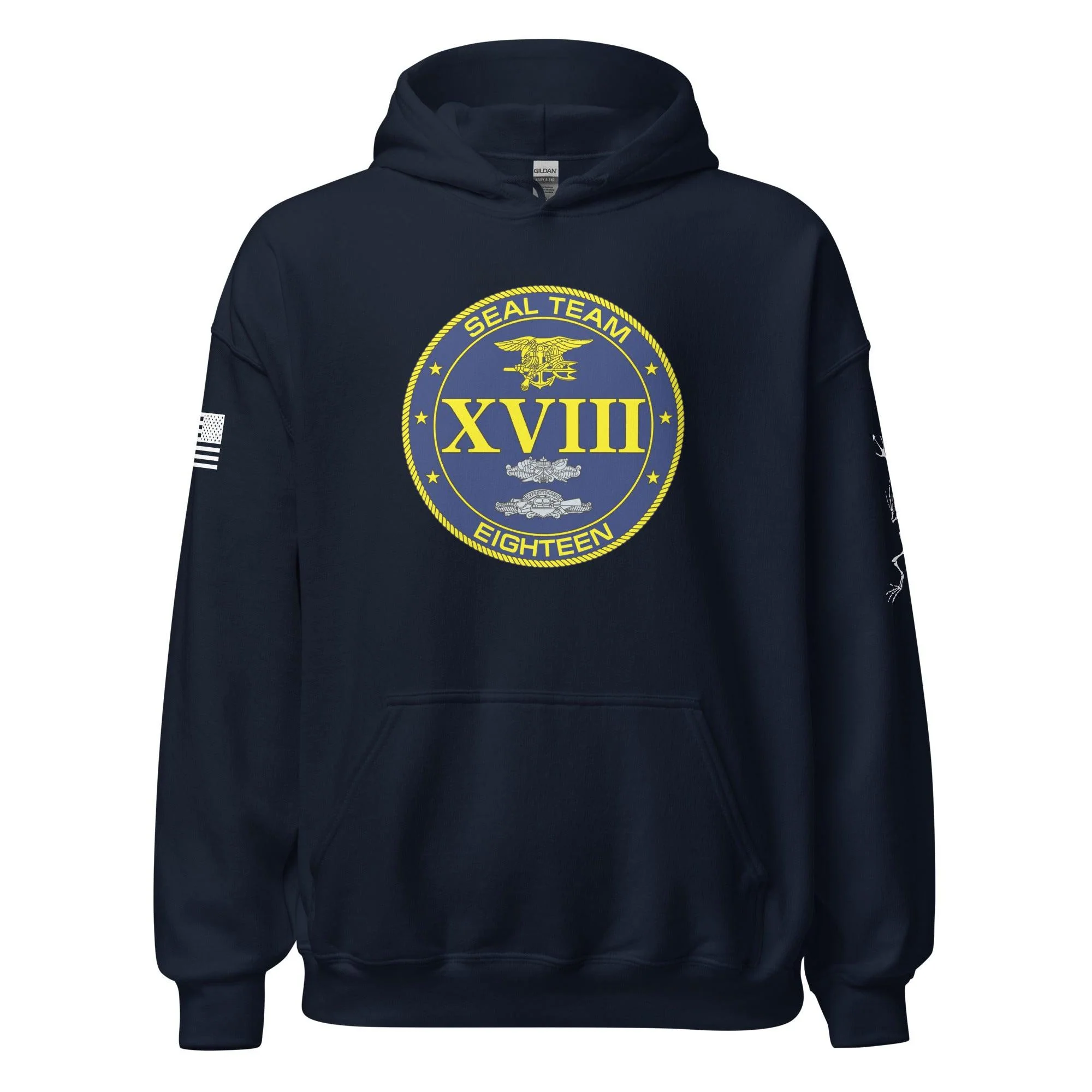 U.S. Navy SEAL Team 18 Frogman Unisex Hoodie - Image 5
