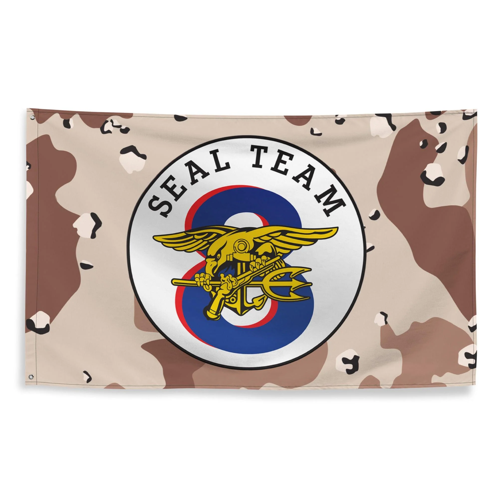 U.S. Navy SEAL Team 8 NSW Chocolate-Chip Camo Flag - Image 4