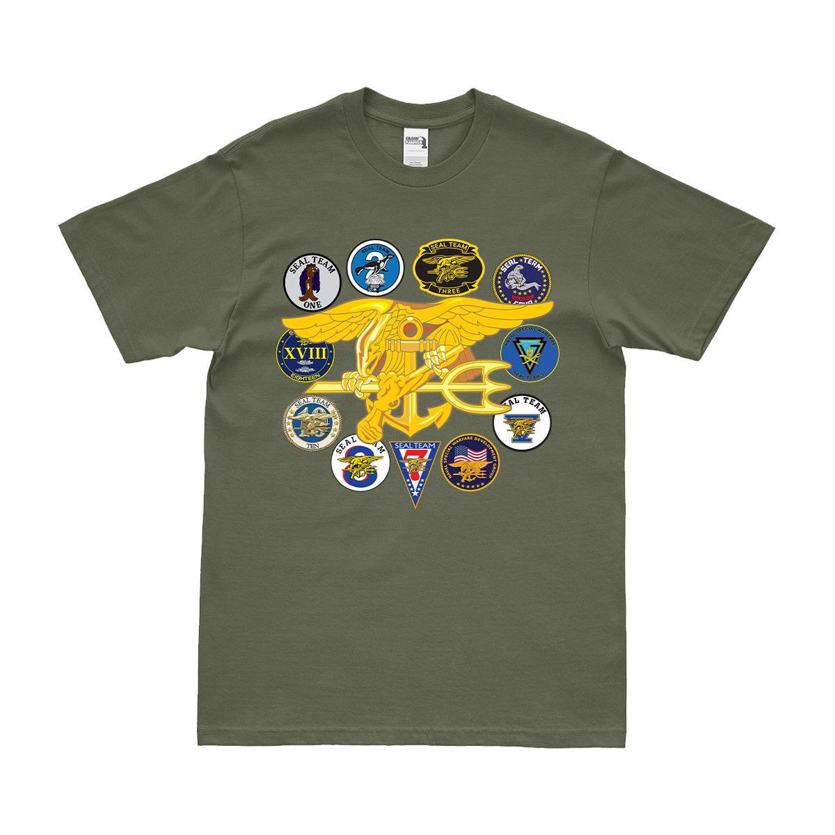 U.S. Navy SEAL Team Tribute Naval Special Warfare Command Legacy T-Shirt - Image 2