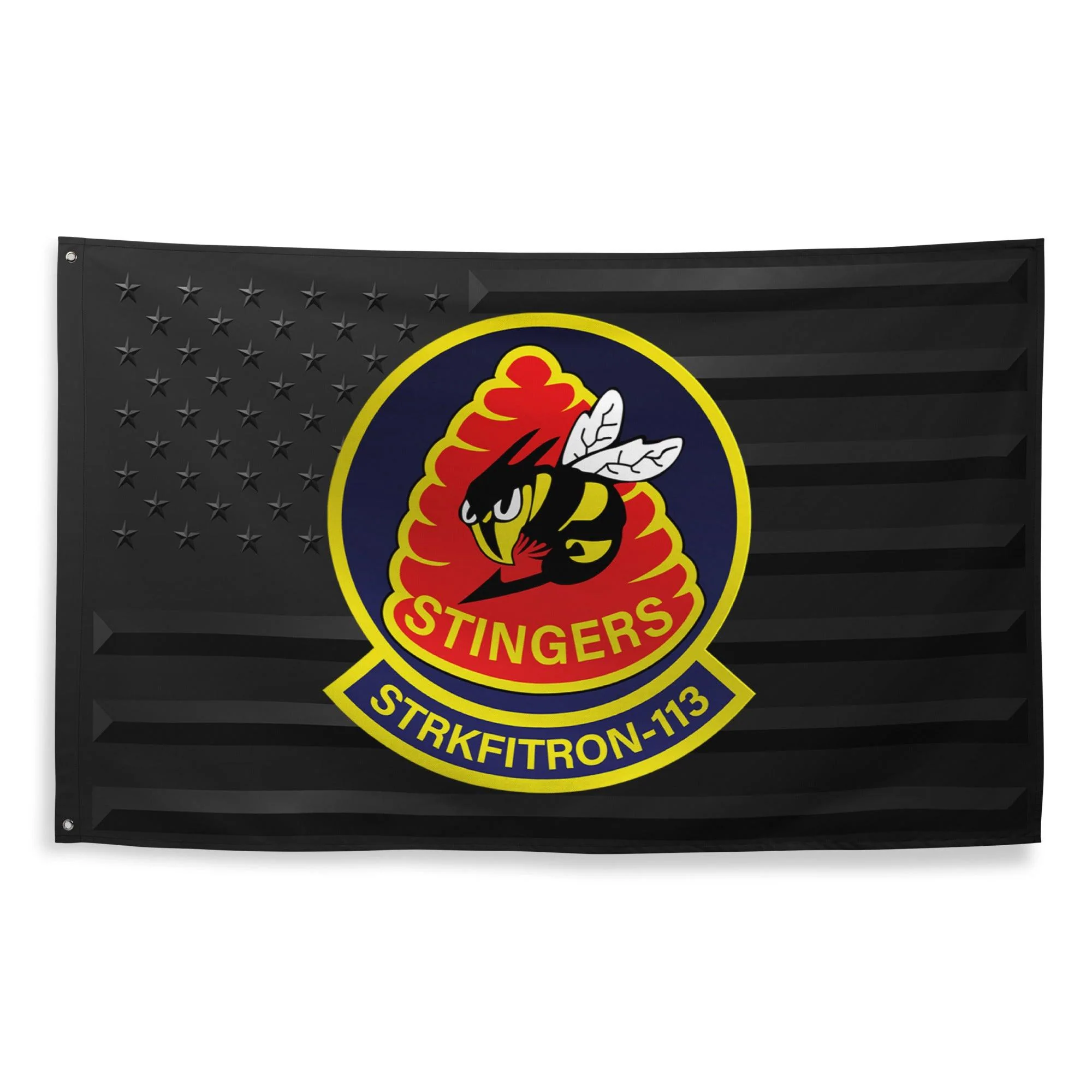 U.S. Navy Strike Fighter Squadron 113 (VFA-113) Black American Flag - Image 4