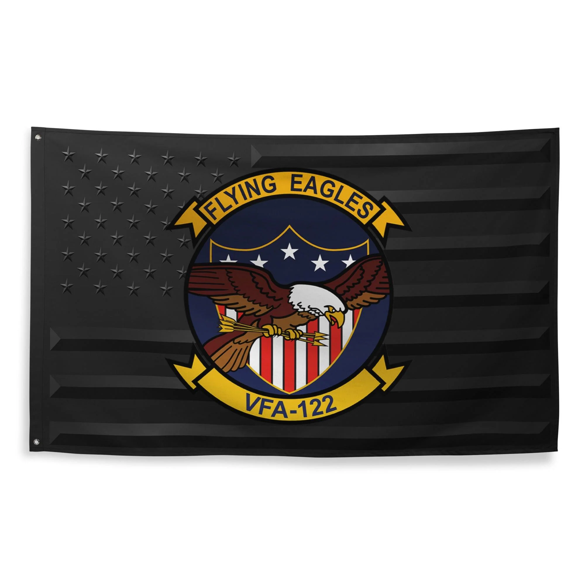 U.S. Navy Strike Fighter Squadron 122 (VFA-122) Black American Flag - Image 4