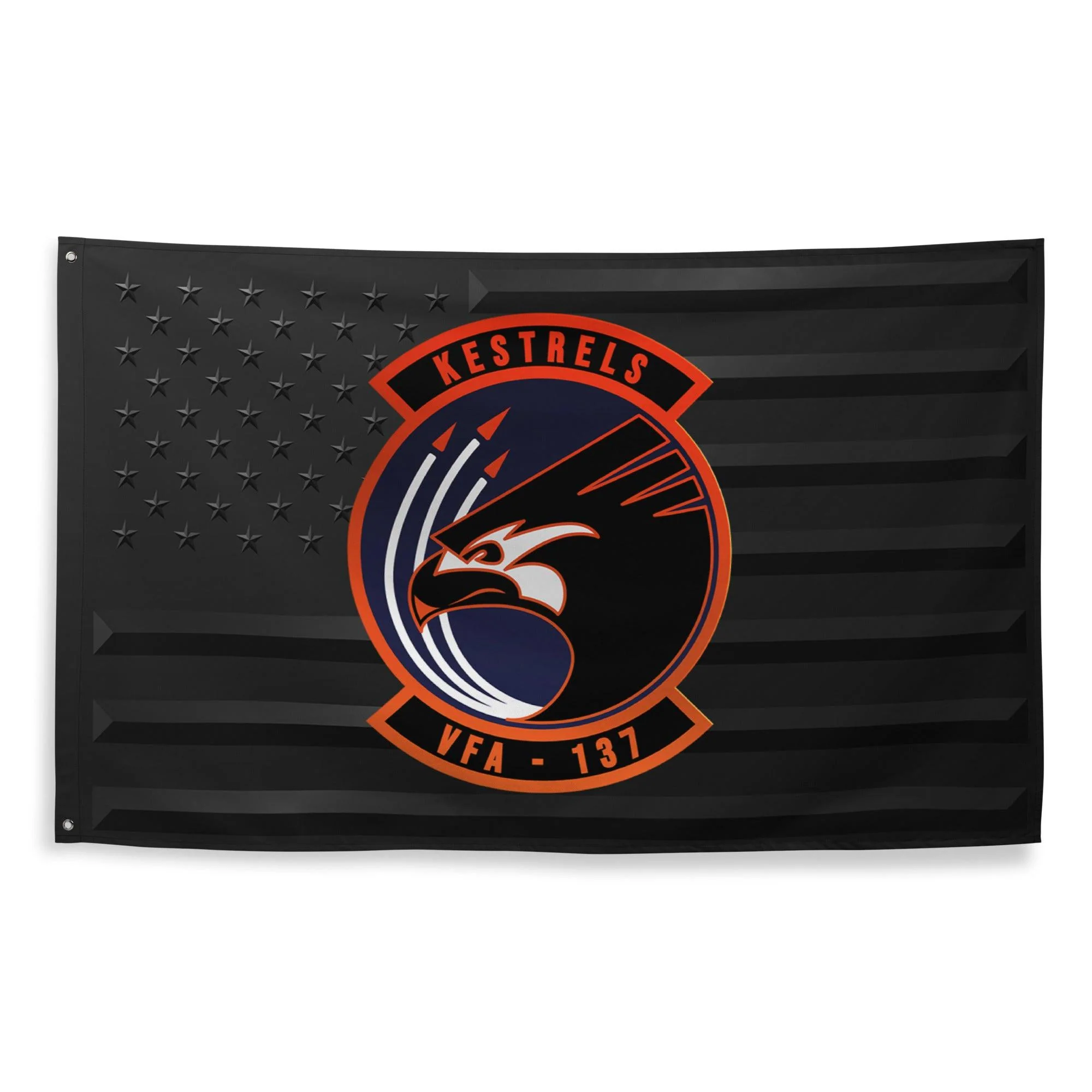 U.S. Navy Strike Fighter Squadron 137 (VFA-137) Black American Flag - Image 4