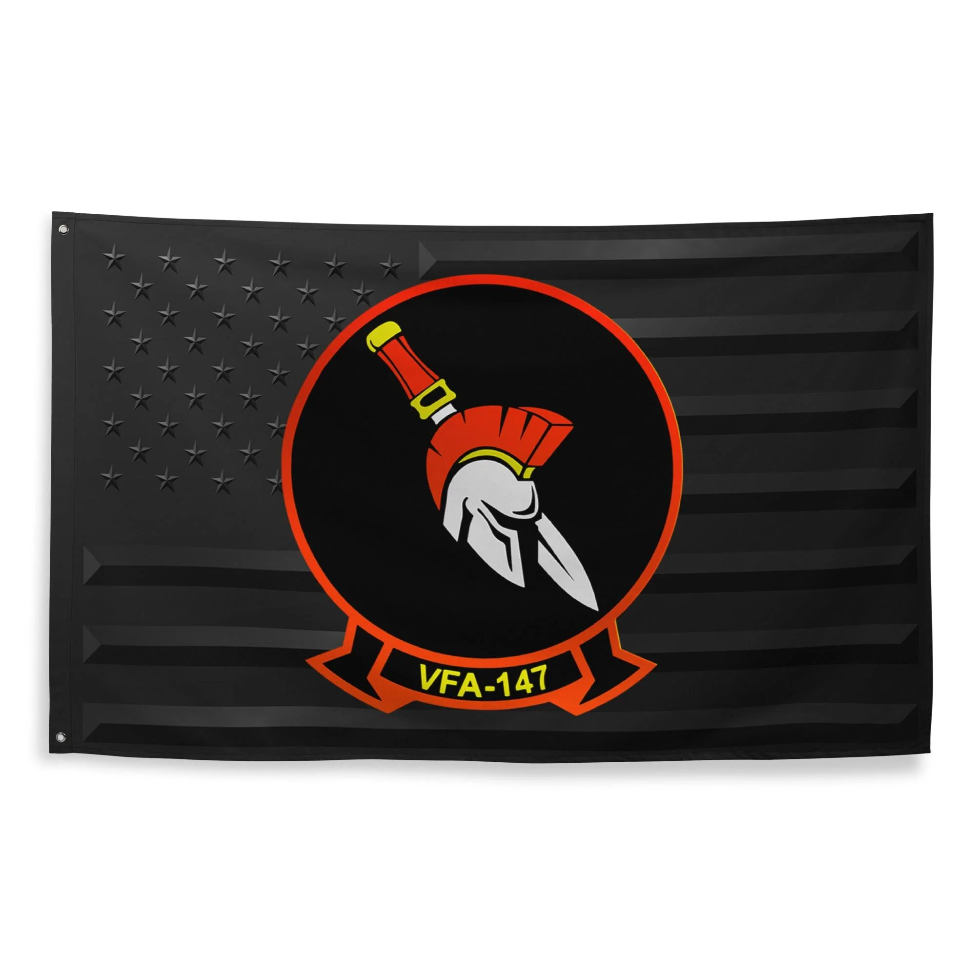 U.S. Navy Strike Fighter Squadron 147 (VFA-147) Black American Flag - Image 4