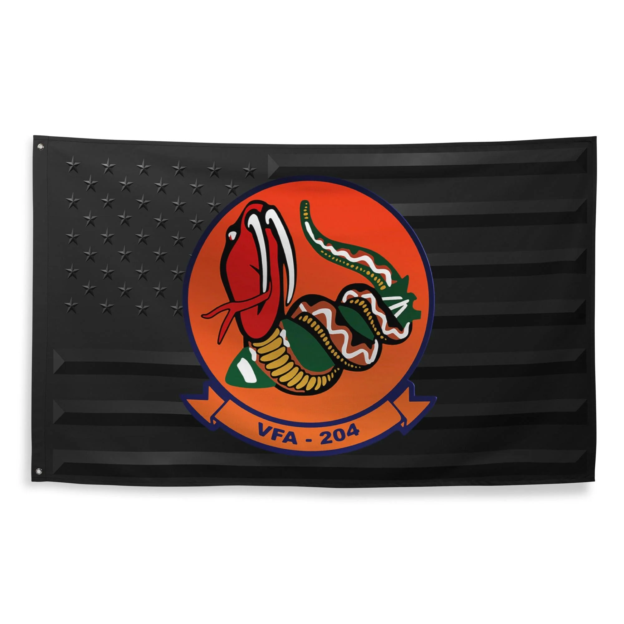 U.S. Navy Strike Fighter Squadron 204 (VFA-204) Black American Flag - Image 4