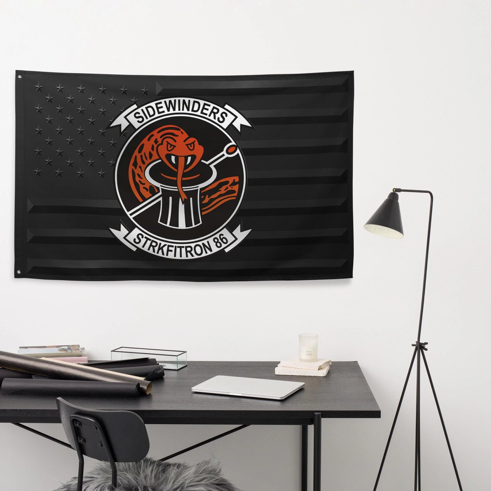 U.S. Navy Strike Fighter Squadron 86 (VFA-86) Black American Flag - Image 3