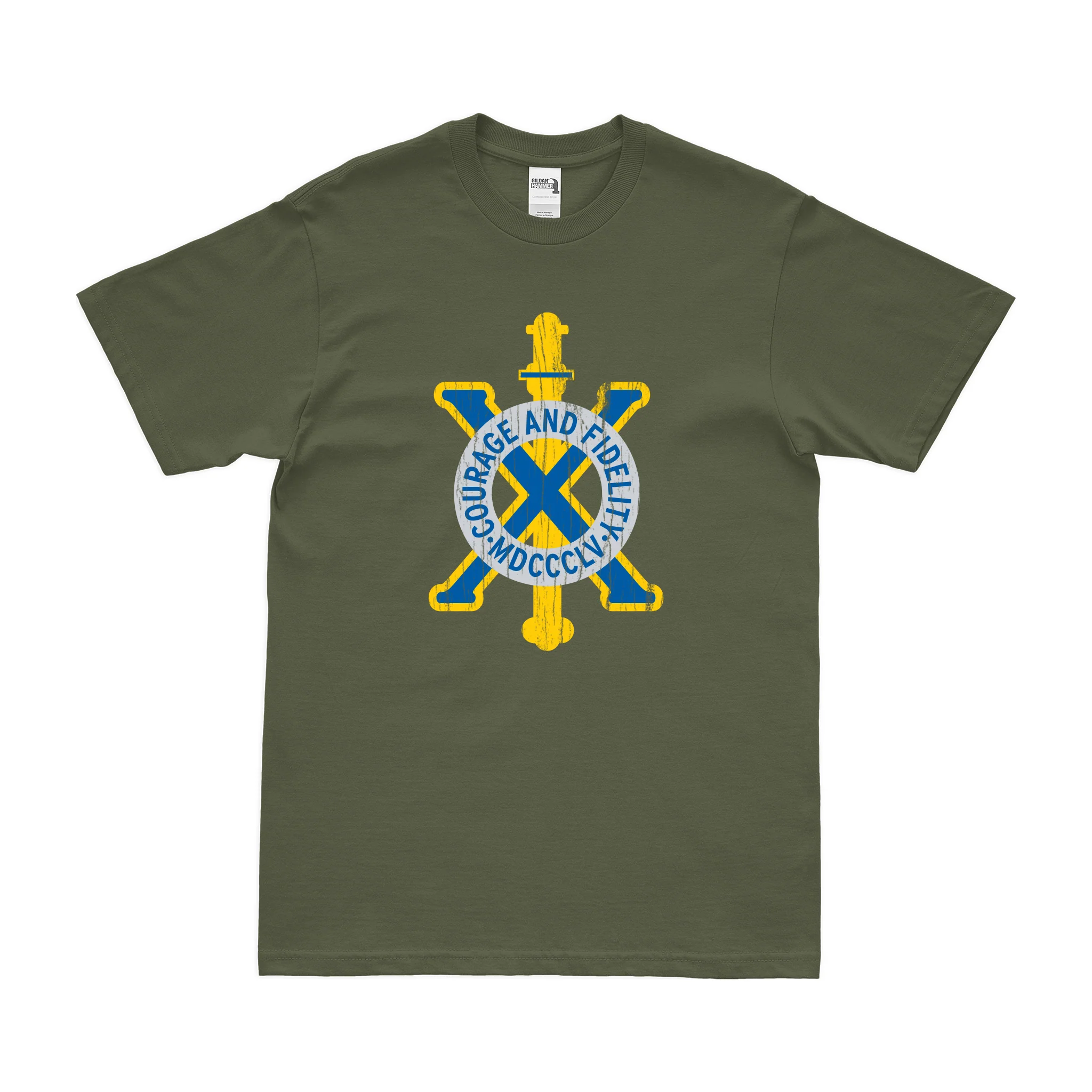 U.S. Army 10th Infantry Regiment Unit Logo Emblem T-Shirt - Image 4