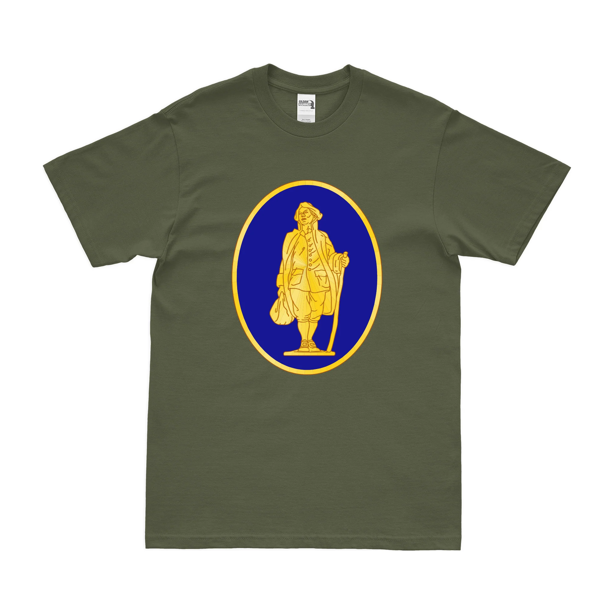 U.S. Army 111th Infantry Regiment Unit Logo Emblem T-Shirt - Image 2