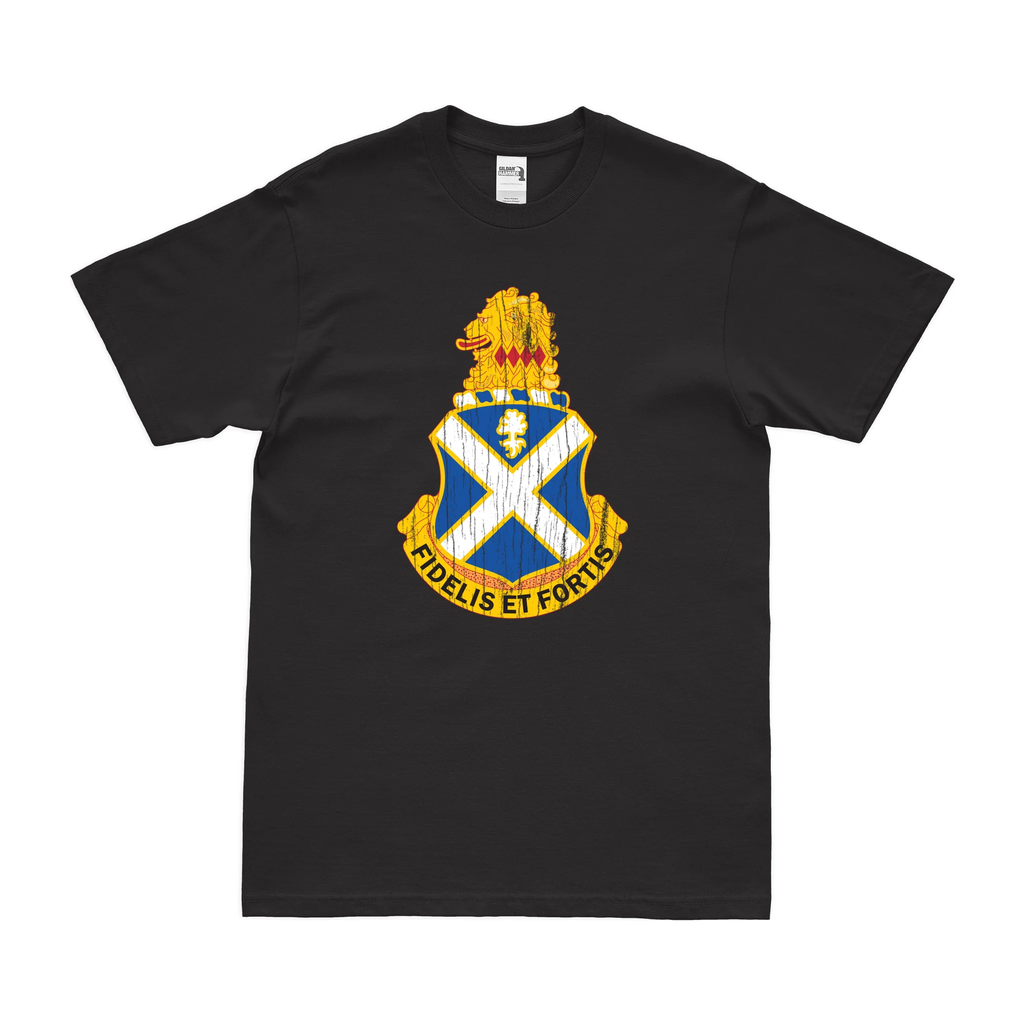 U.S. Army 113th Infantry Regiment Unit Logo Emblem T-Shirt - Image 3