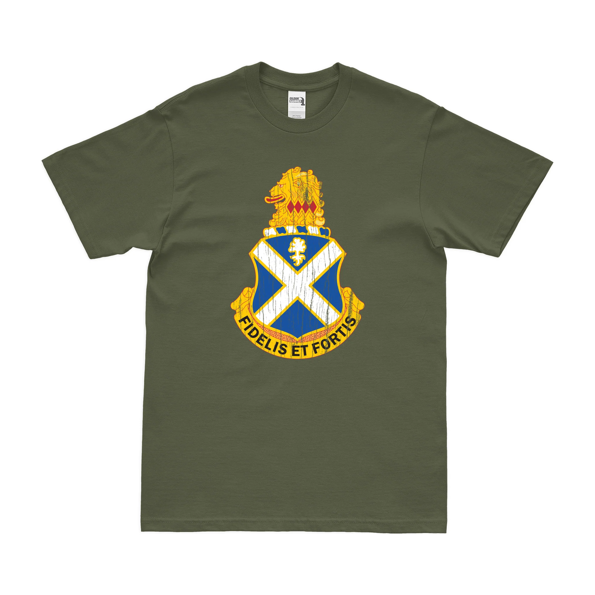 U.S. Army 113th Infantry Regiment Unit Logo Emblem T-Shirt - Image 4
