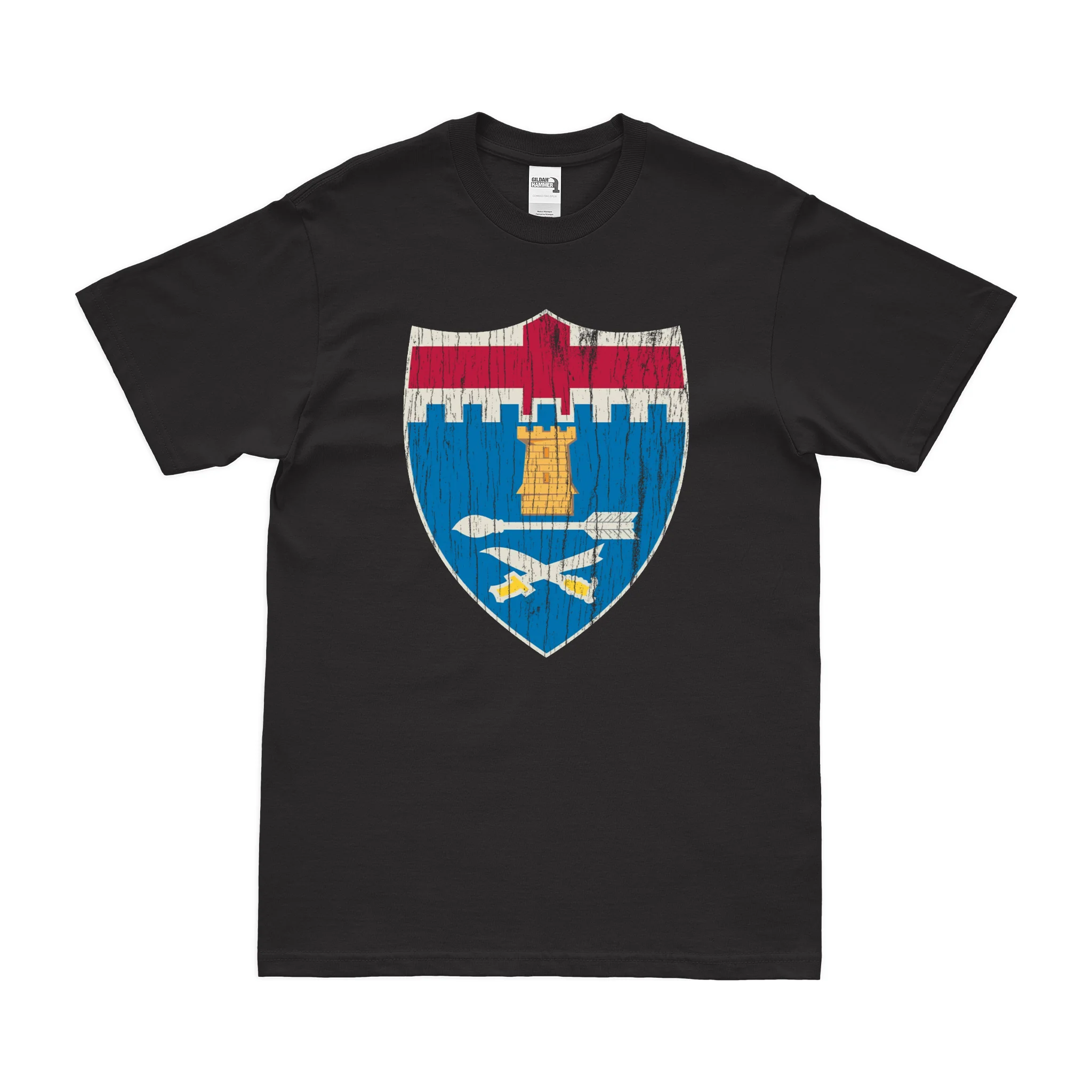 U.S. Army 11th Infantry Regiment Unit Logo Emblem T-Shirt - Image 3